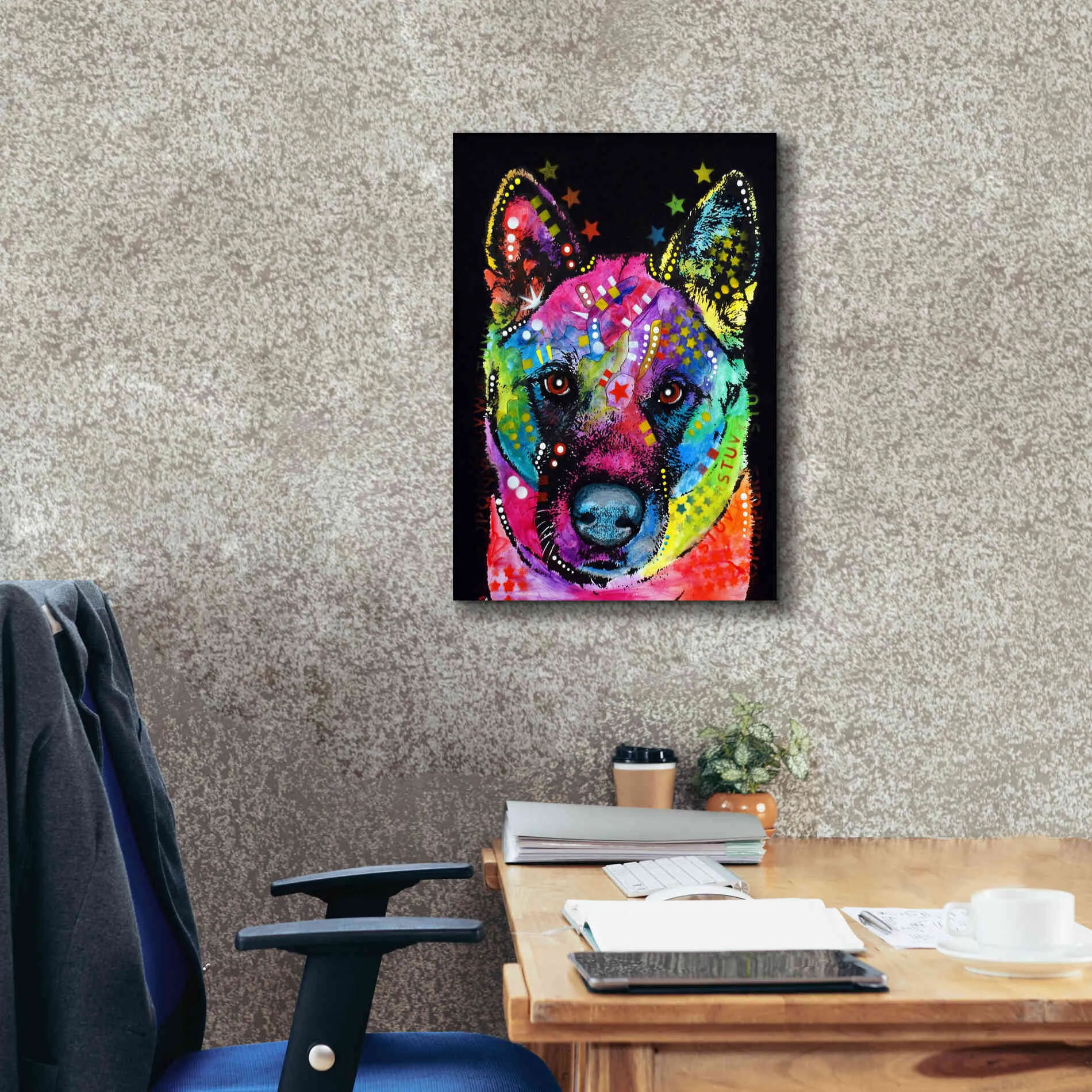 'Akita 2' by Dean Russo, Giclee Canvas Wall Art