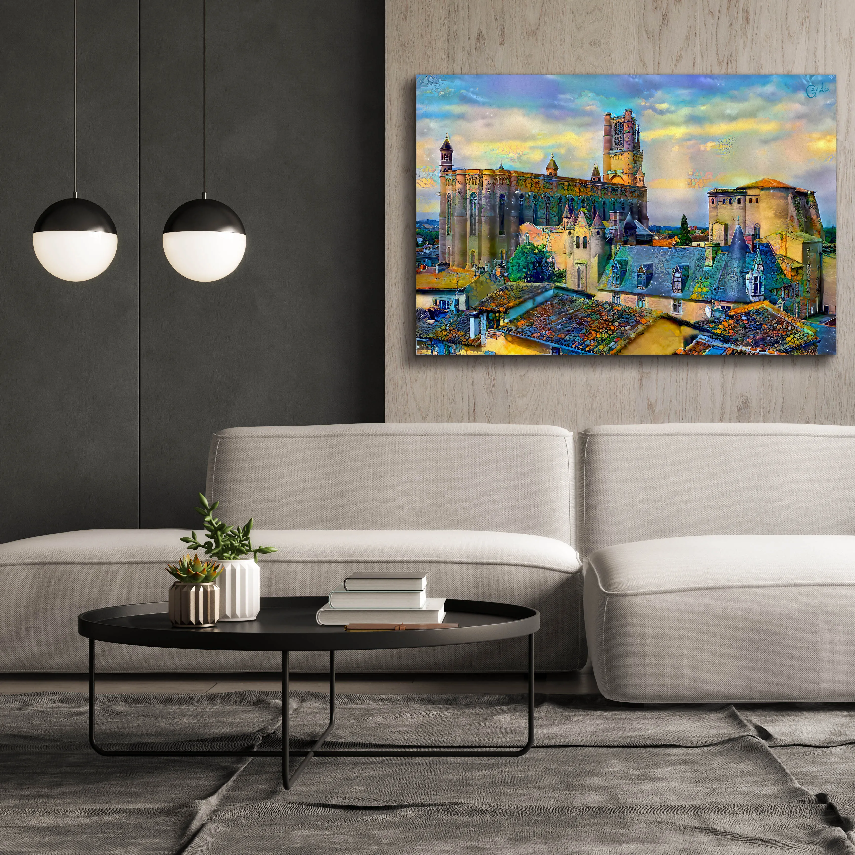 'Albi France Cathedral Basilica of Saint Cecilia' by Pedro Gavidia, Canvas Wall Art