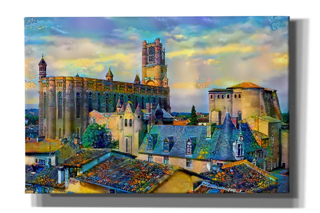 'Albi France Cathedral Basilica of Saint Cecilia' by Pedro Gavidia, Canvas Wall Art