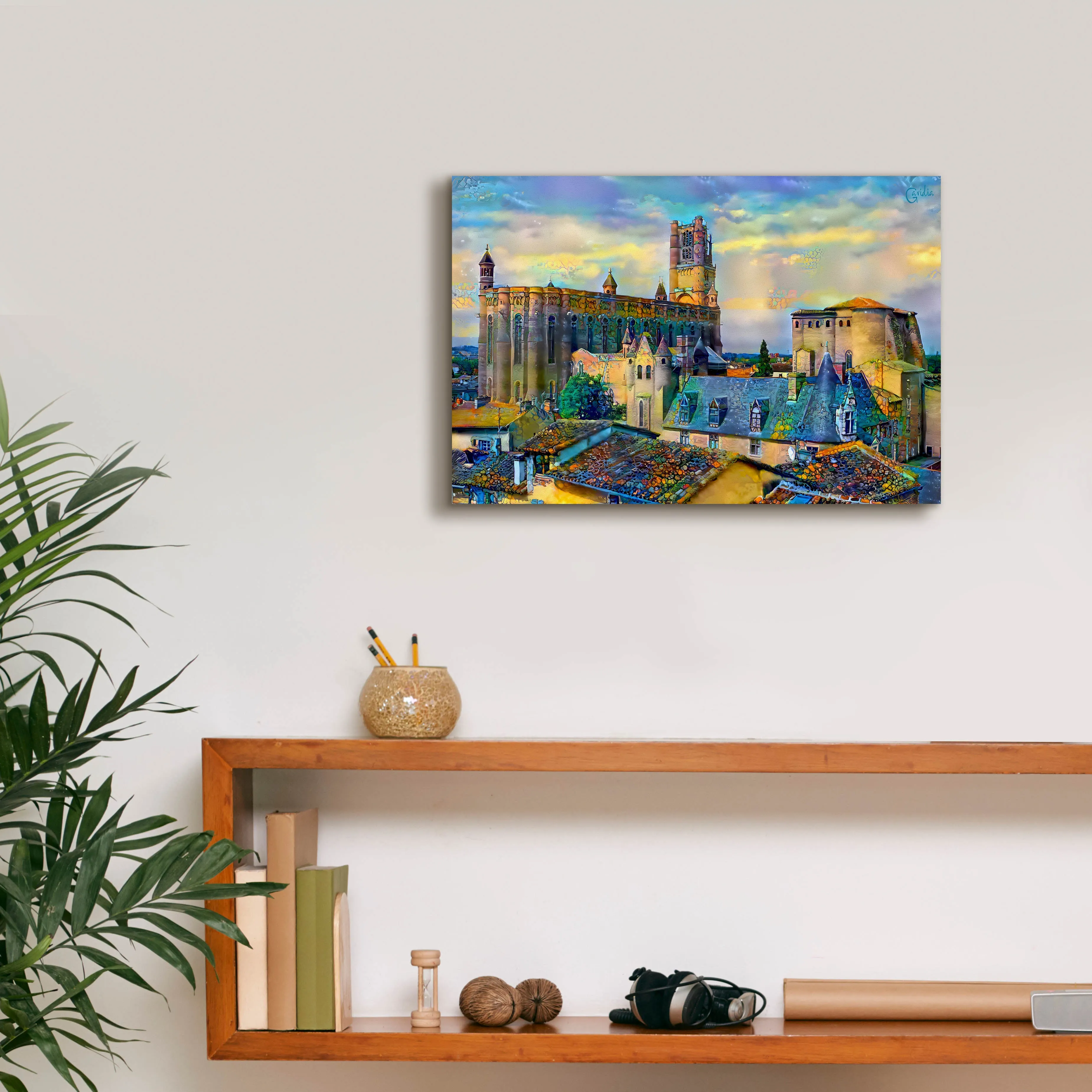 'Albi France Cathedral Basilica of Saint Cecilia' by Pedro Gavidia, Canvas Wall Art