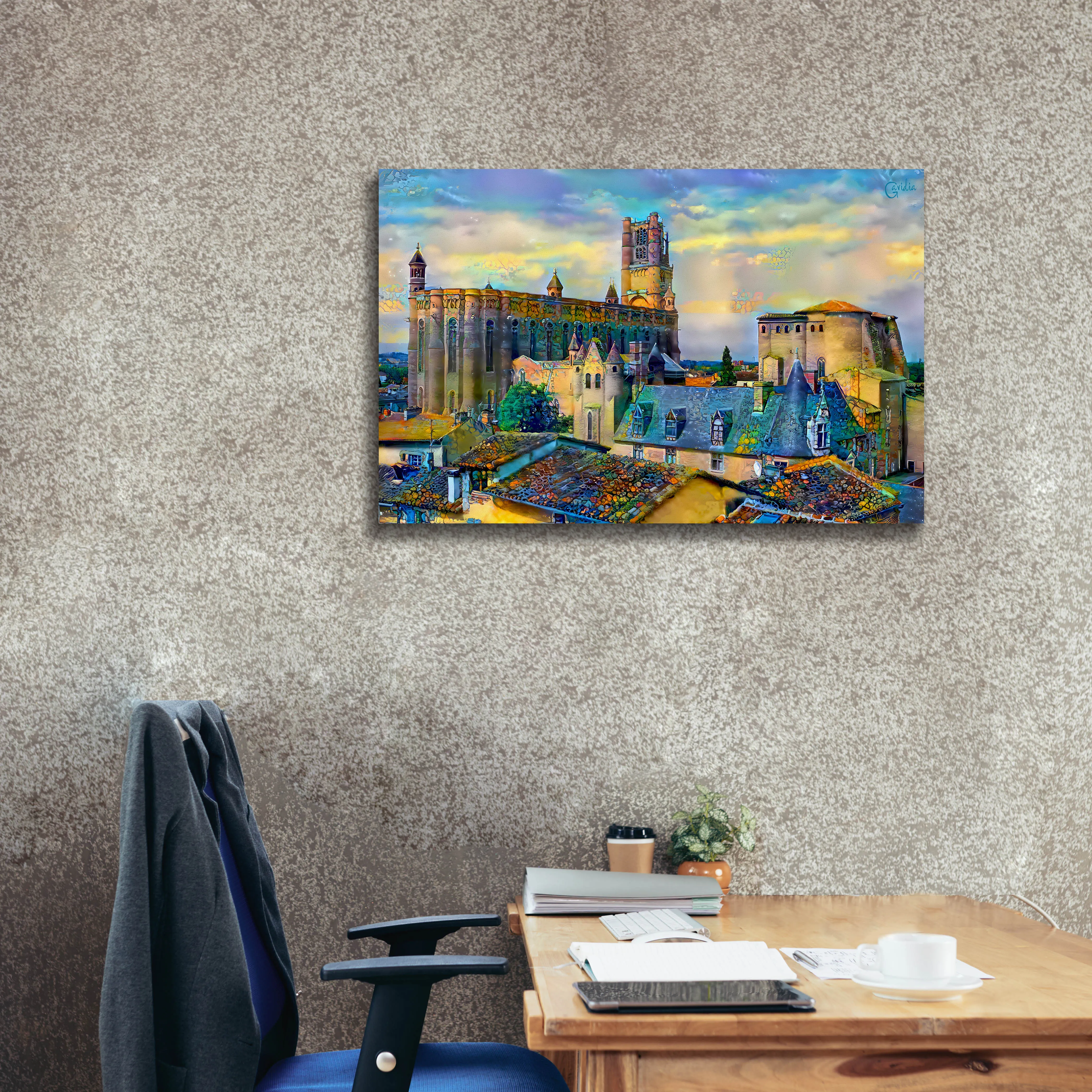 'Albi France Cathedral Basilica of Saint Cecilia' by Pedro Gavidia, Canvas Wall Art