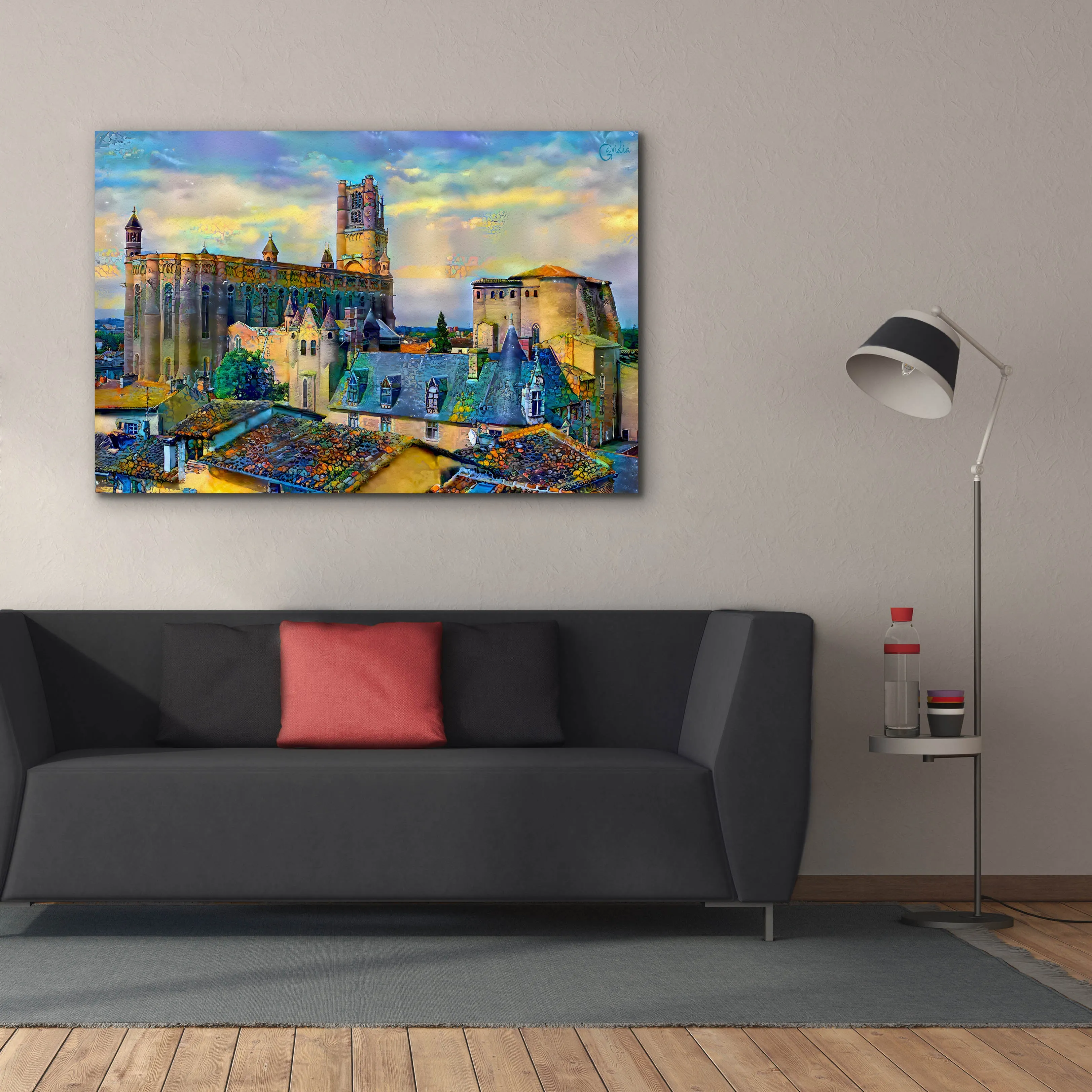 'Albi France Cathedral Basilica of Saint Cecilia' by Pedro Gavidia, Canvas Wall Art