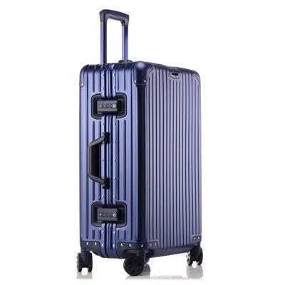 Aluminum Magnesium Alloy Luggage Large Capacity Trolley Case