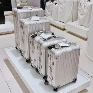 Aluminum Magnesium Alloy Luggage Large Capacity Trolley Case