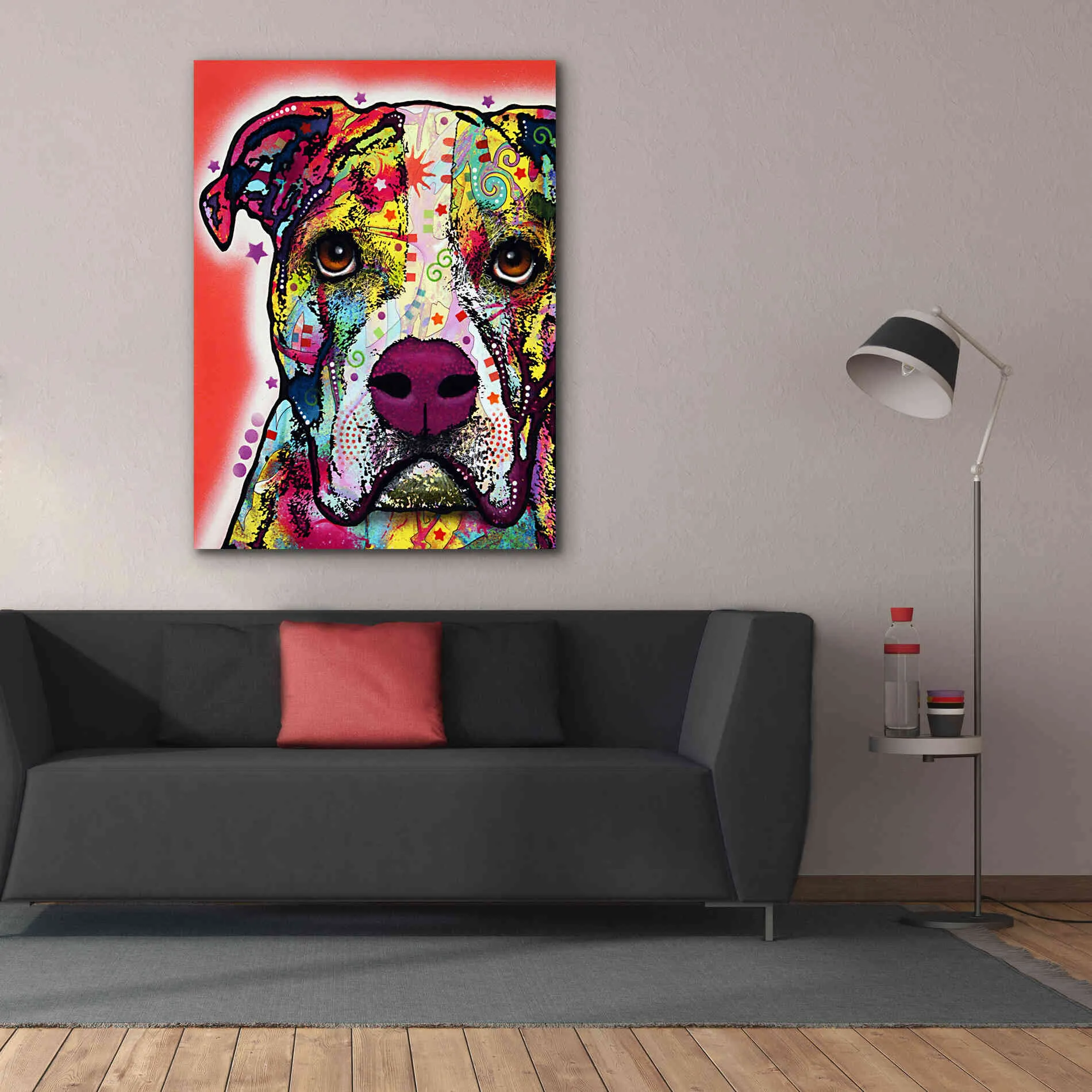 'American Bulldog 1' by Dean Russo, Giclee Canvas Wall Art