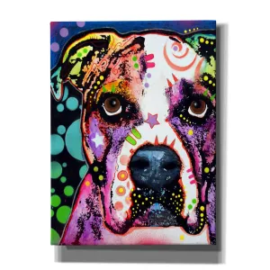 'American Bulldog 2' by Dean Russo, Giclee Canvas Wall Art