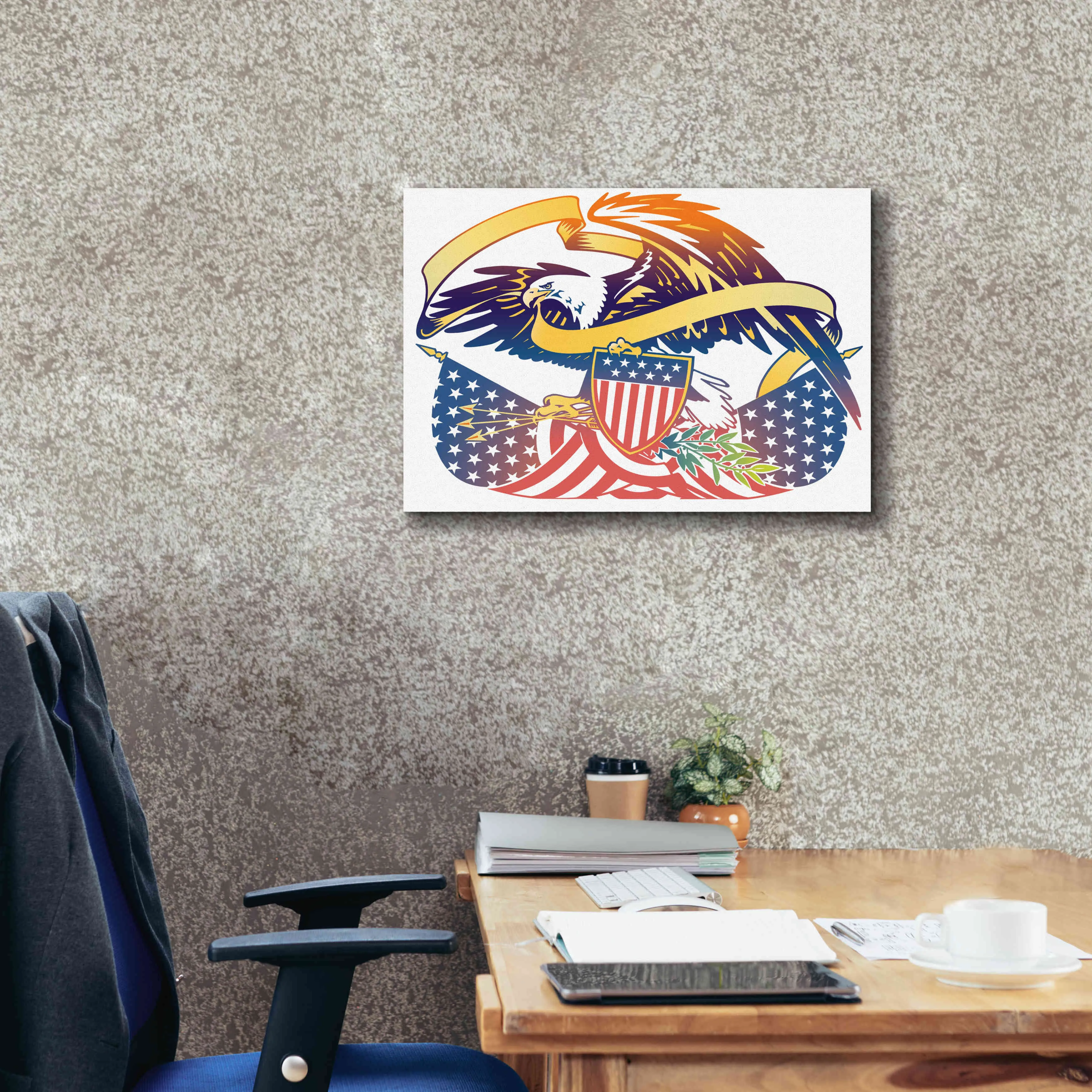 'American Eagle' by David Chestnutt, Giclee Canvas Wall Art