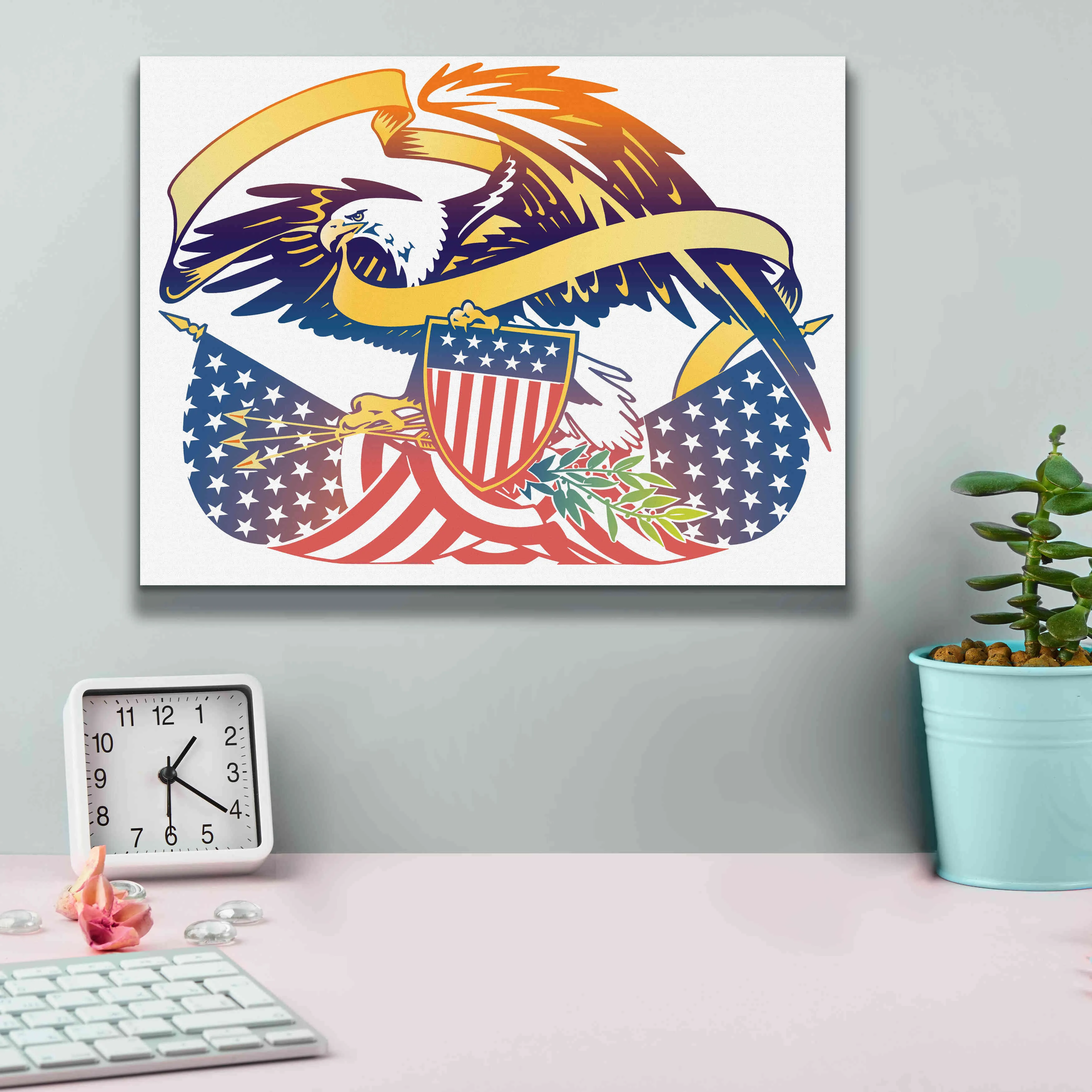 'American Eagle' by David Chestnutt, Giclee Canvas Wall Art