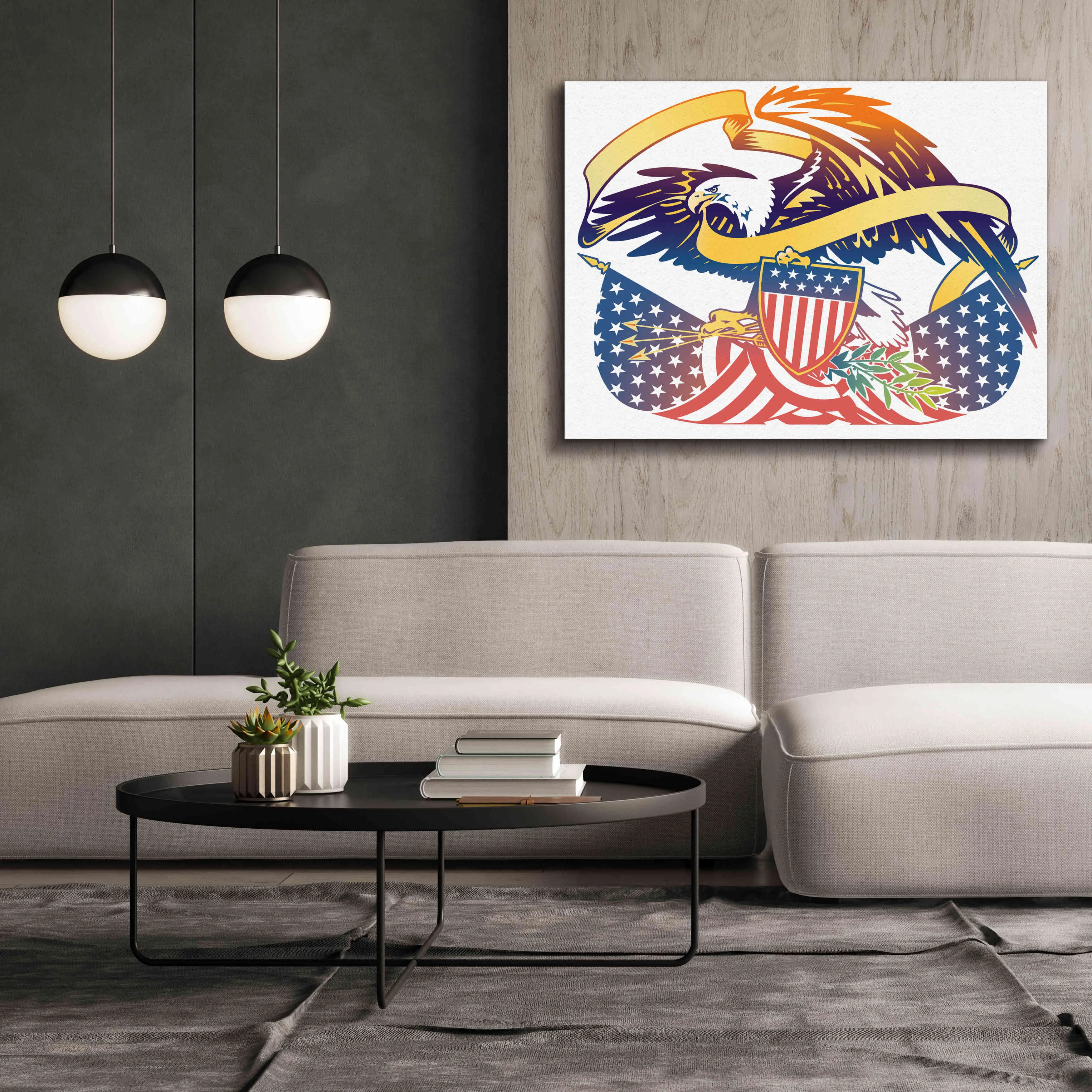 'American Eagle' by David Chestnutt, Giclee Canvas Wall Art