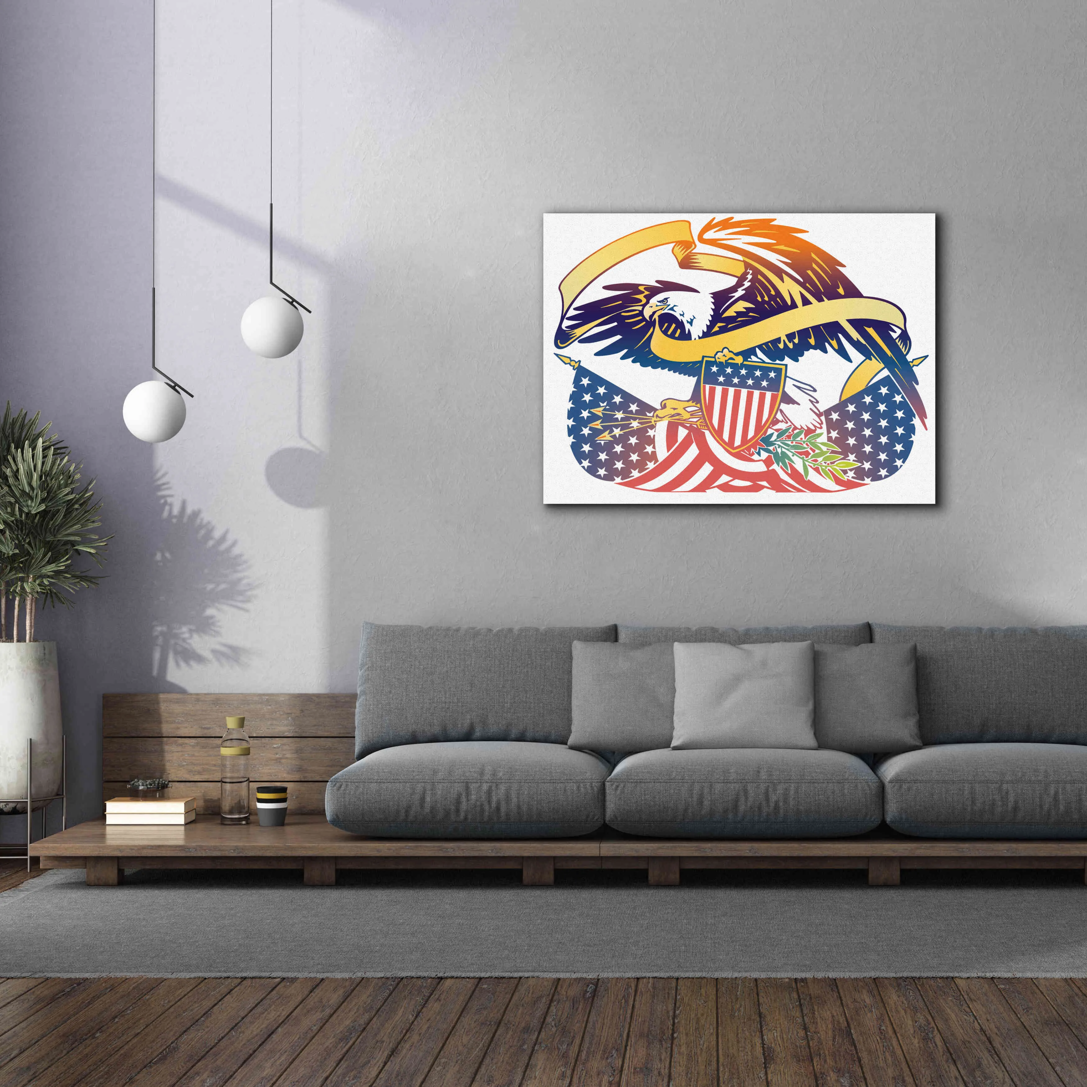 'American Eagle' by David Chestnutt, Giclee Canvas Wall Art