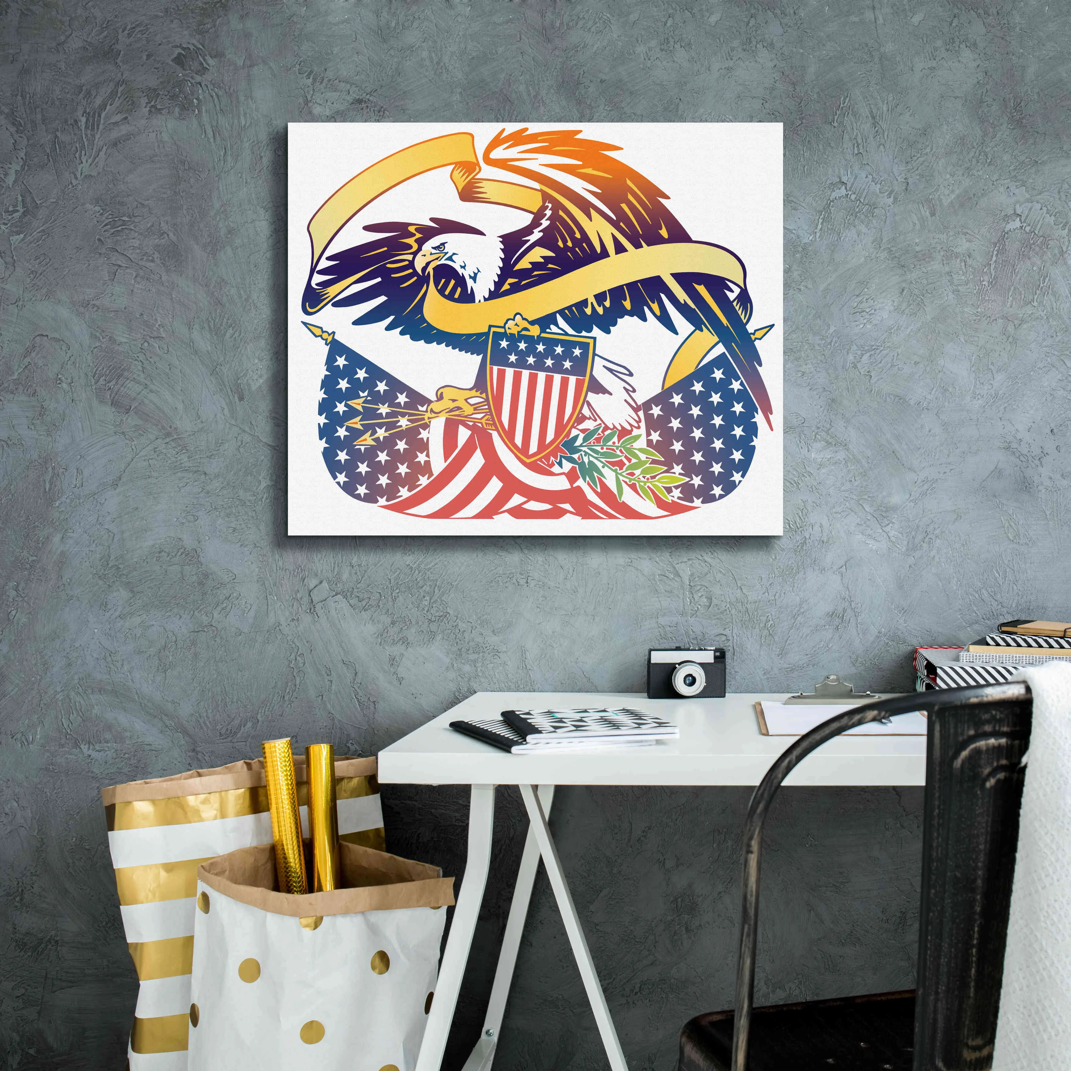 'American Eagle' by David Chestnutt, Giclee Canvas Wall Art