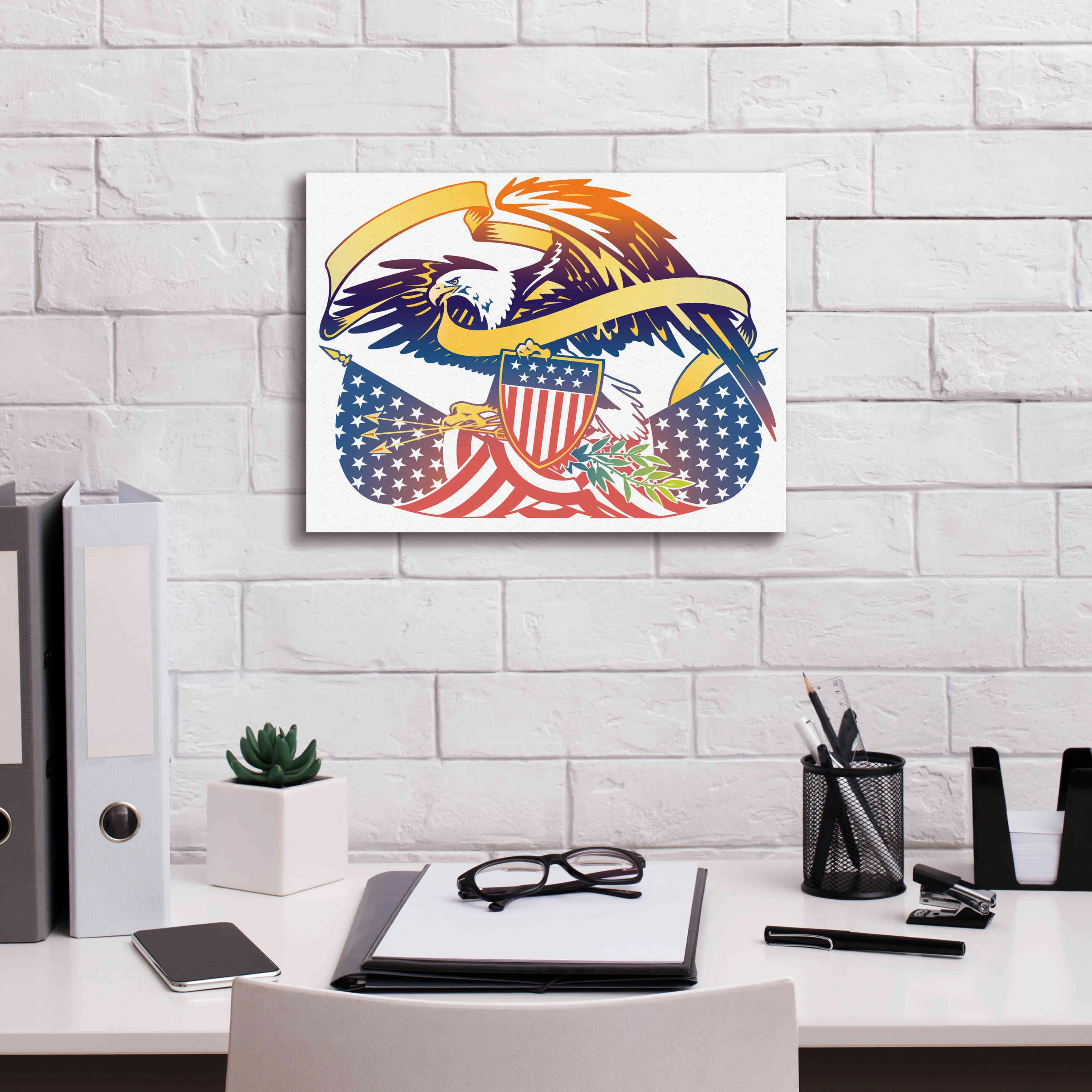 'American Eagle' by David Chestnutt, Giclee Canvas Wall Art