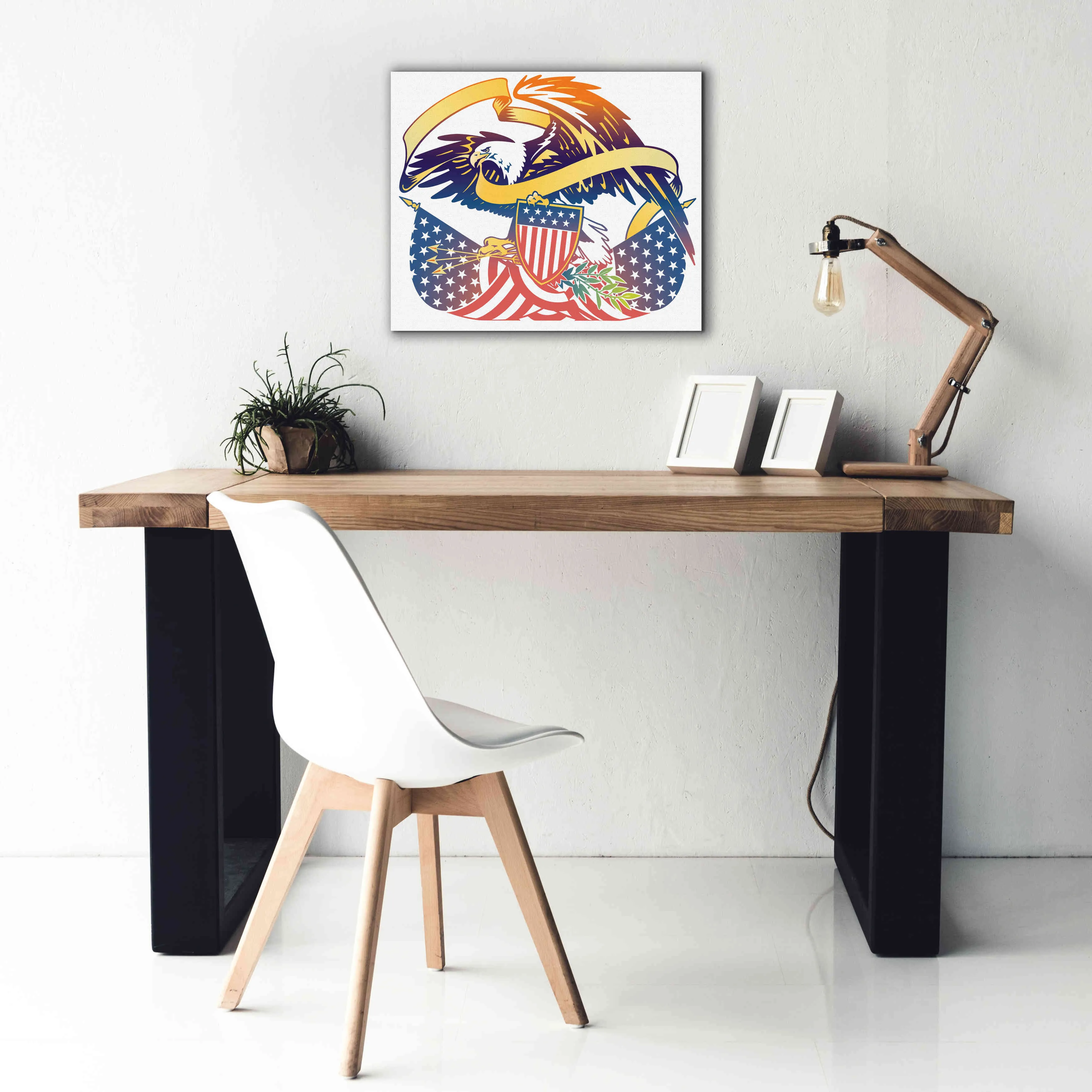 'American Eagle' by David Chestnutt, Giclee Canvas Wall Art