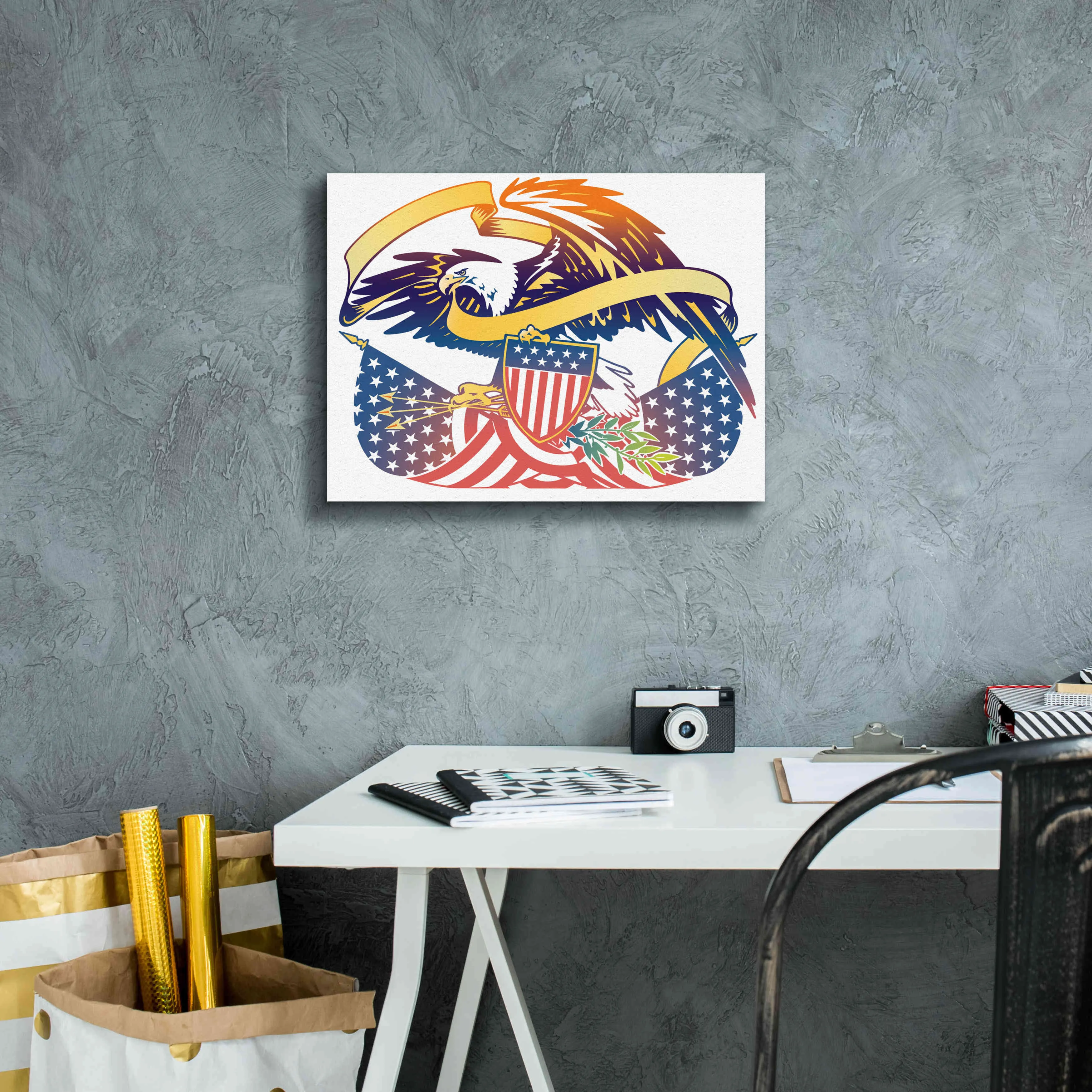 'American Eagle' by David Chestnutt, Giclee Canvas Wall Art