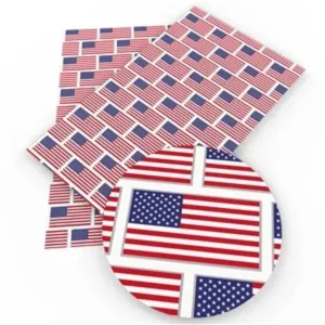 American Flag Faux Leather