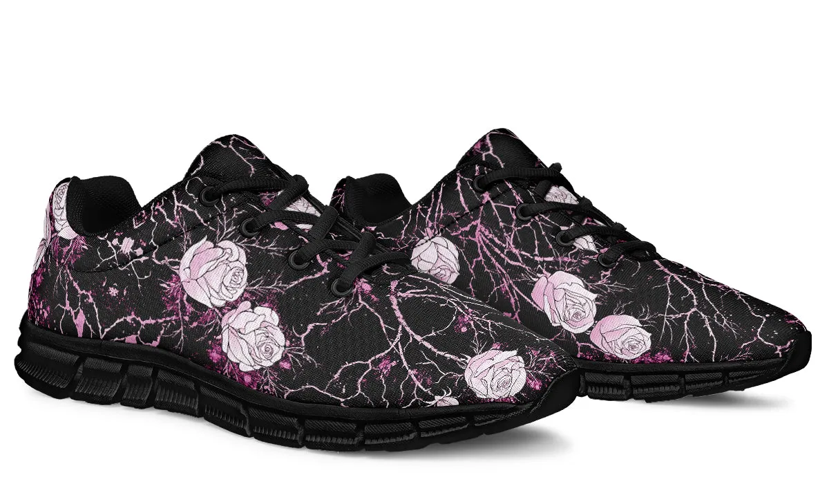 Amethyst Kintsugi Rose Athletic Sneakers - Light Breathable and Comfortable Sports Shoes with Anti-Slip Soles