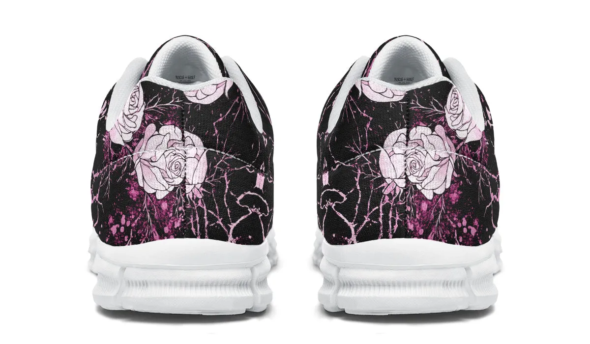 Amethyst Kintsugi Rose Athletic Sneakers - Light Breathable and Comfortable Sports Shoes with Anti-Slip Soles