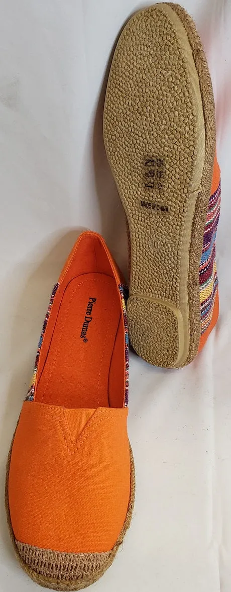 Amy -- Women's Canvas Espadrille -- Orange Multi