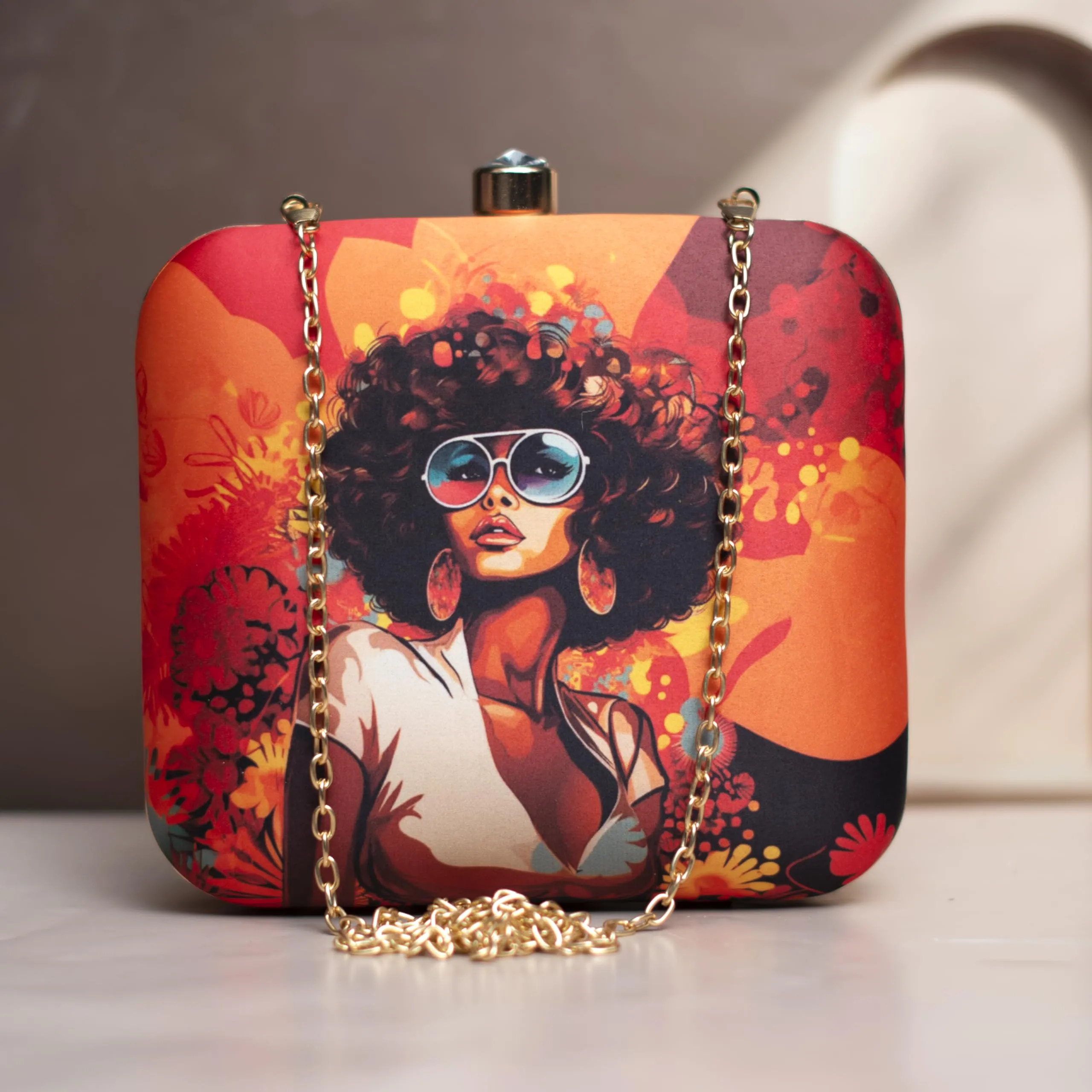 Artklim Afro Women Printed Clutch