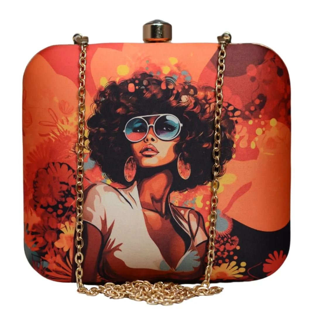 Artklim Afro Women Printed Clutch