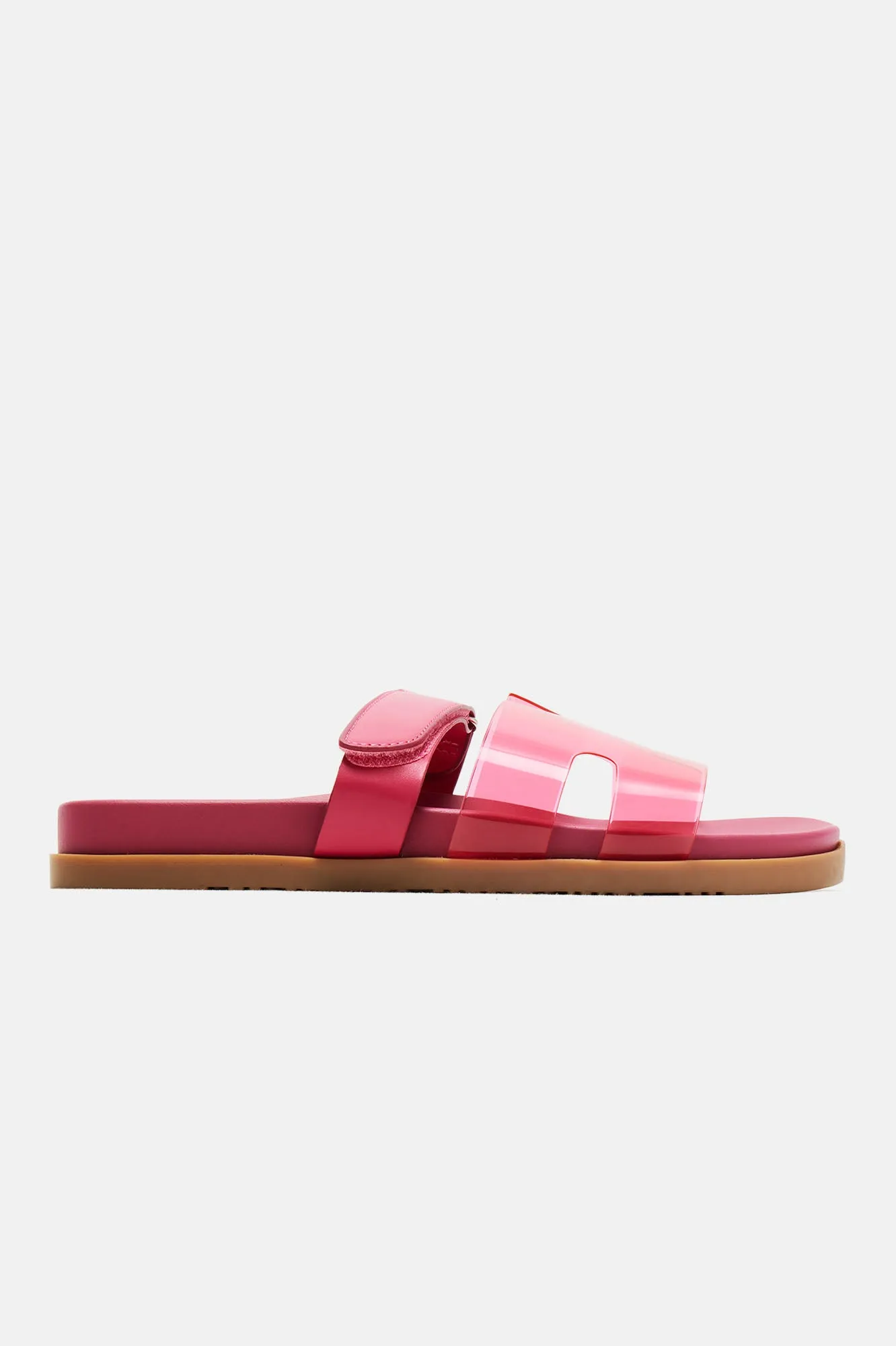 Ayana Clear Casual Slides - Pink