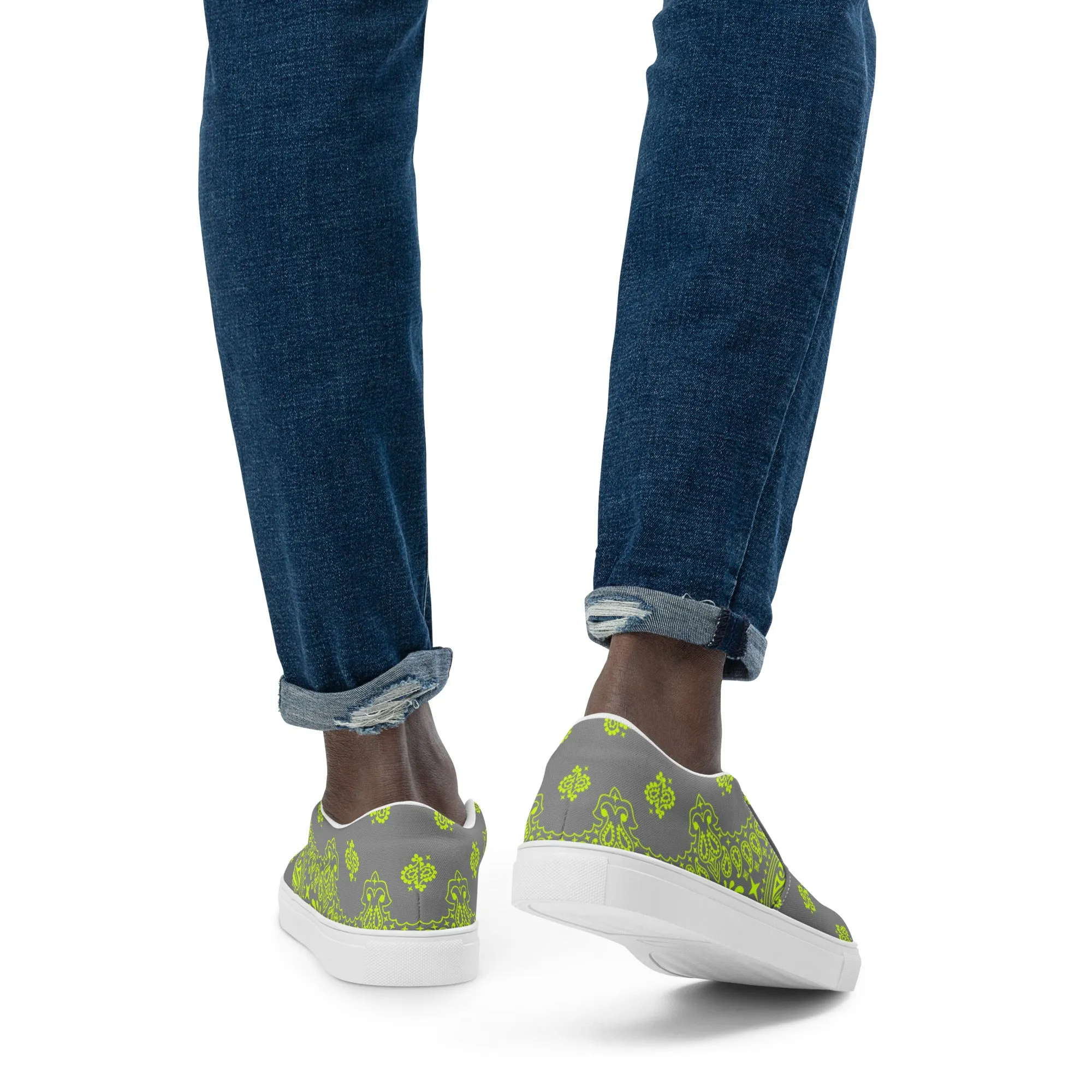 Bandana Art Men’s slip-on canvas shoes