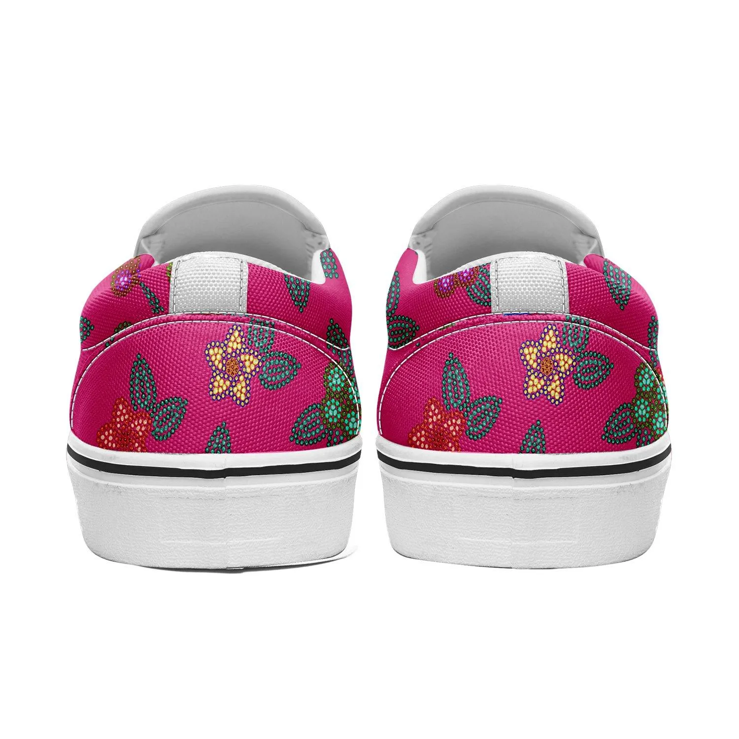 Berry Flowers Otoyimm Kid's Canvas Slip On Shoes