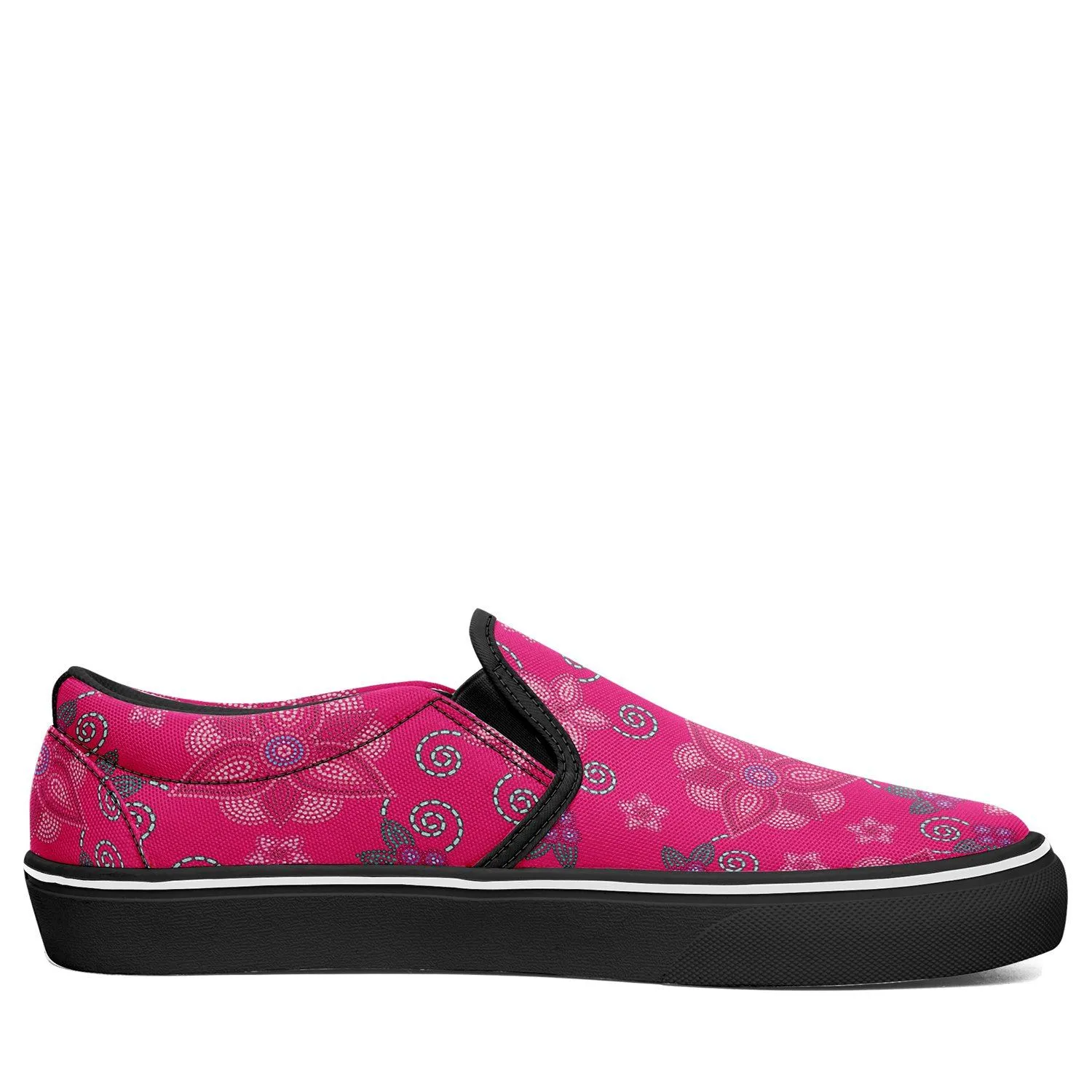 Berry Picking Pink Otoyimm Kid's Canvas Slip On Shoes