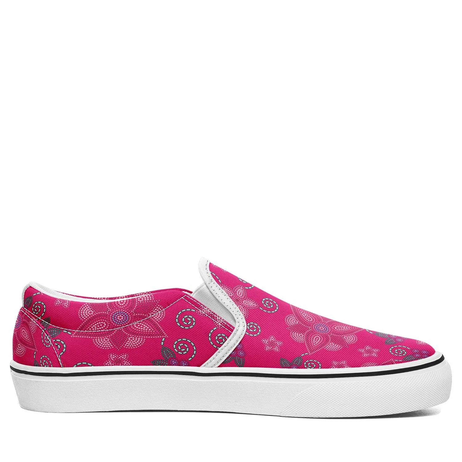 Berry Picking Pink Otoyimm Kid's Canvas Slip On Shoes