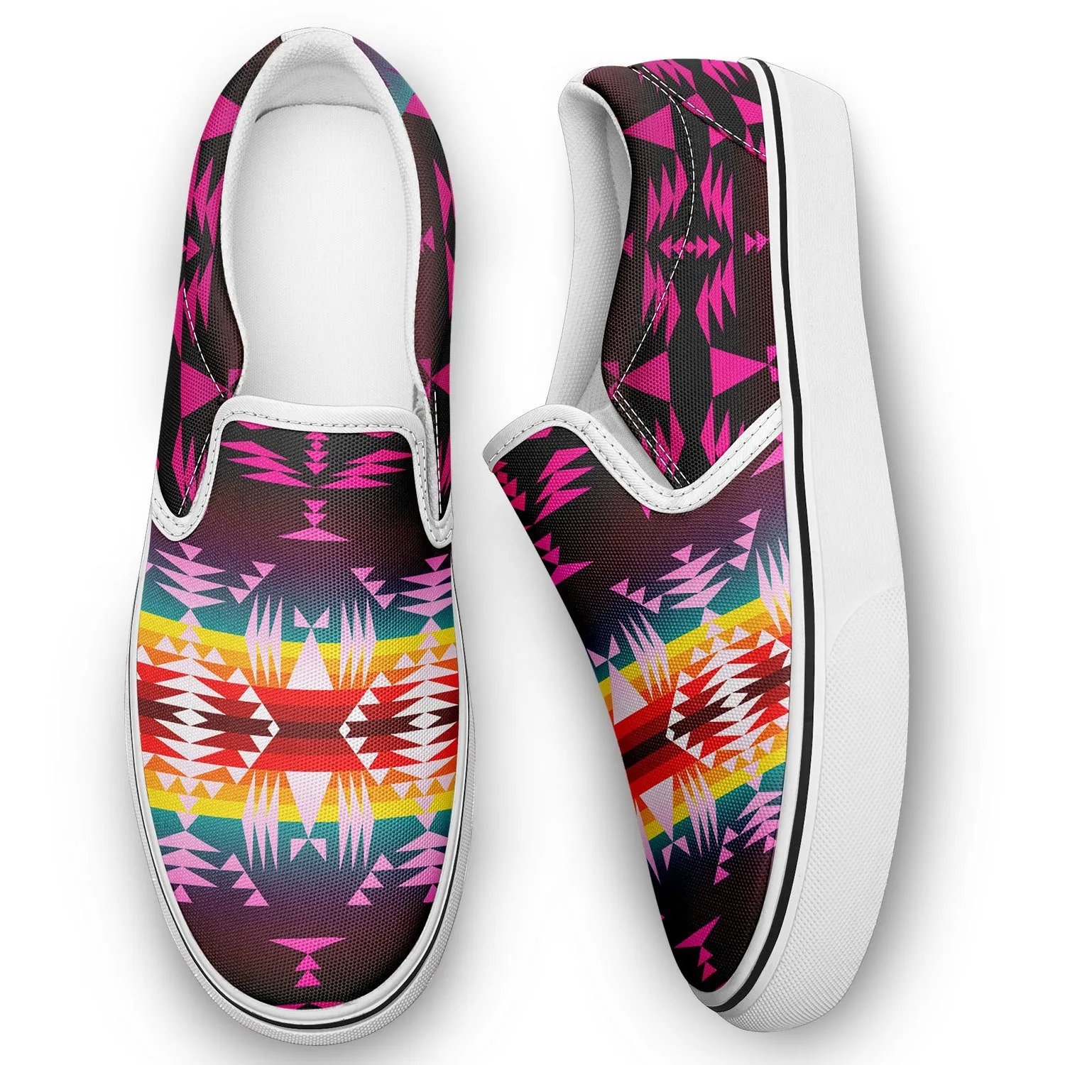 Between the Appalachian Mountains Otoyimm Kid's Canvas Slip On Shoes