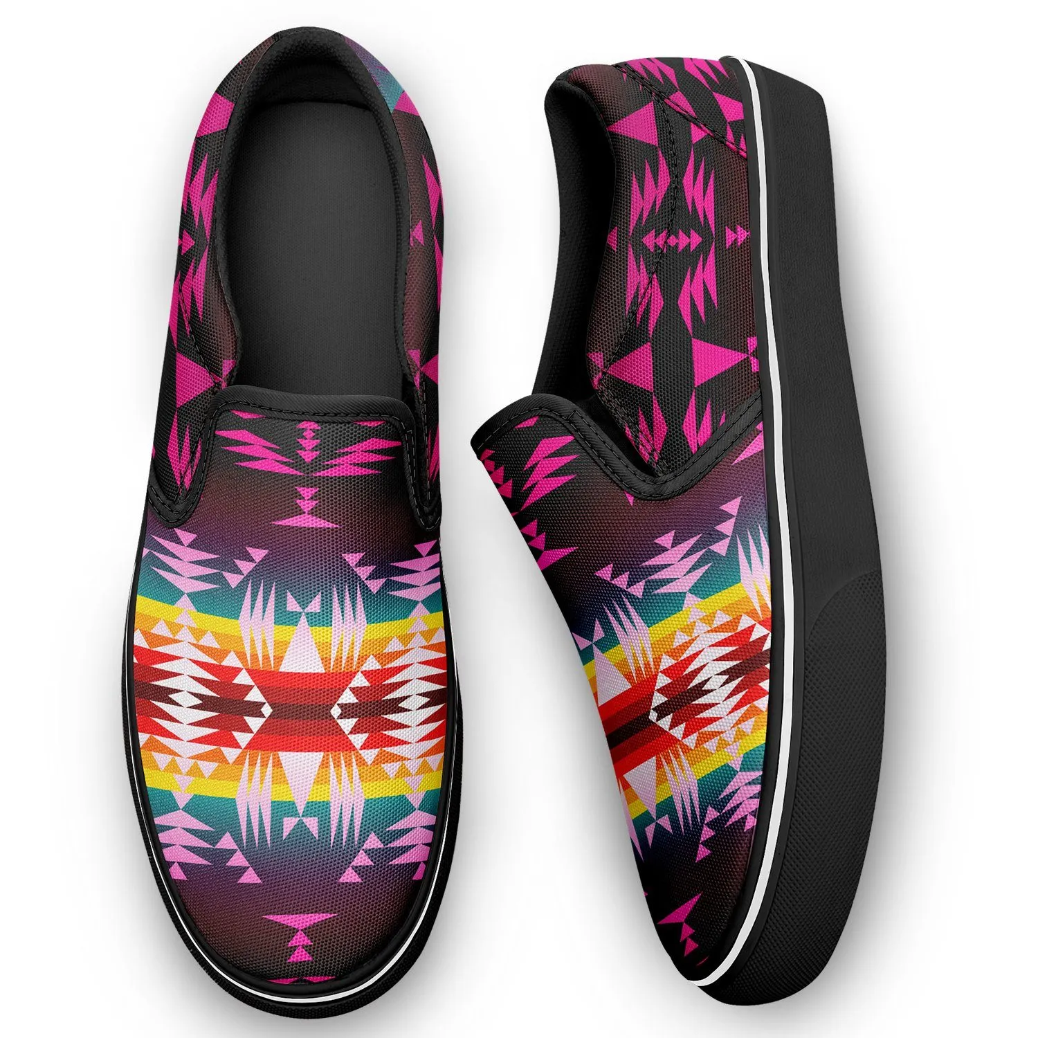 Between the Appalachian Mountains Otoyimm Kid's Canvas Slip On Shoes