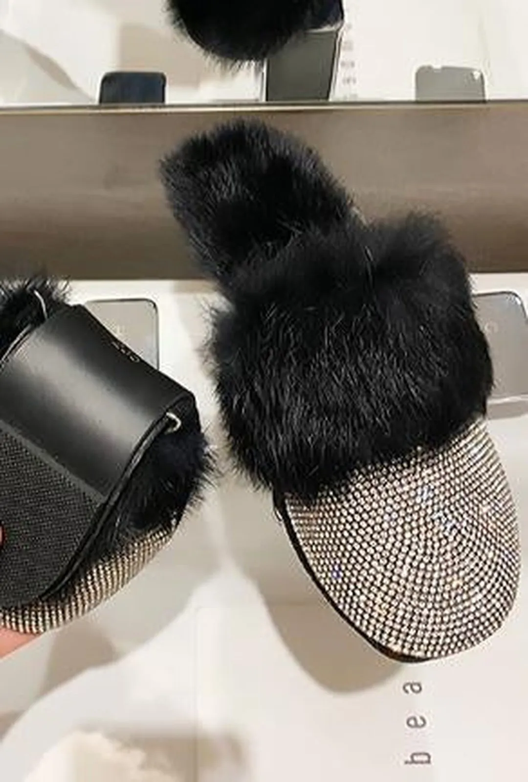 BIBI - SPARKLING FUR SLIPPER