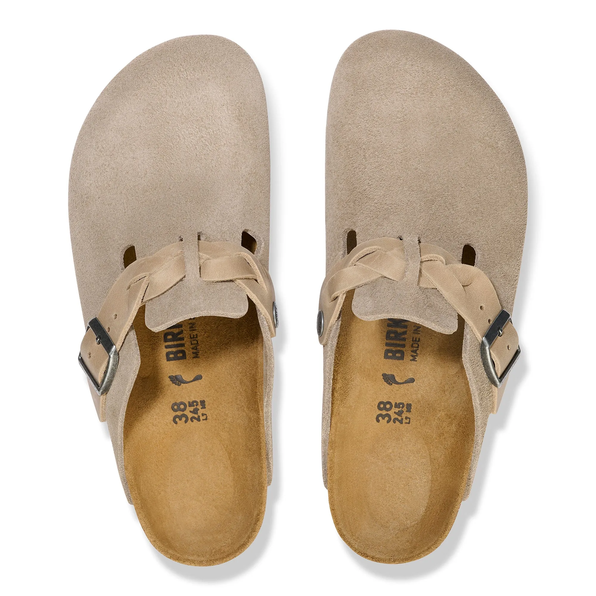 Birkenstock Boston Braided Suede Leather Women's