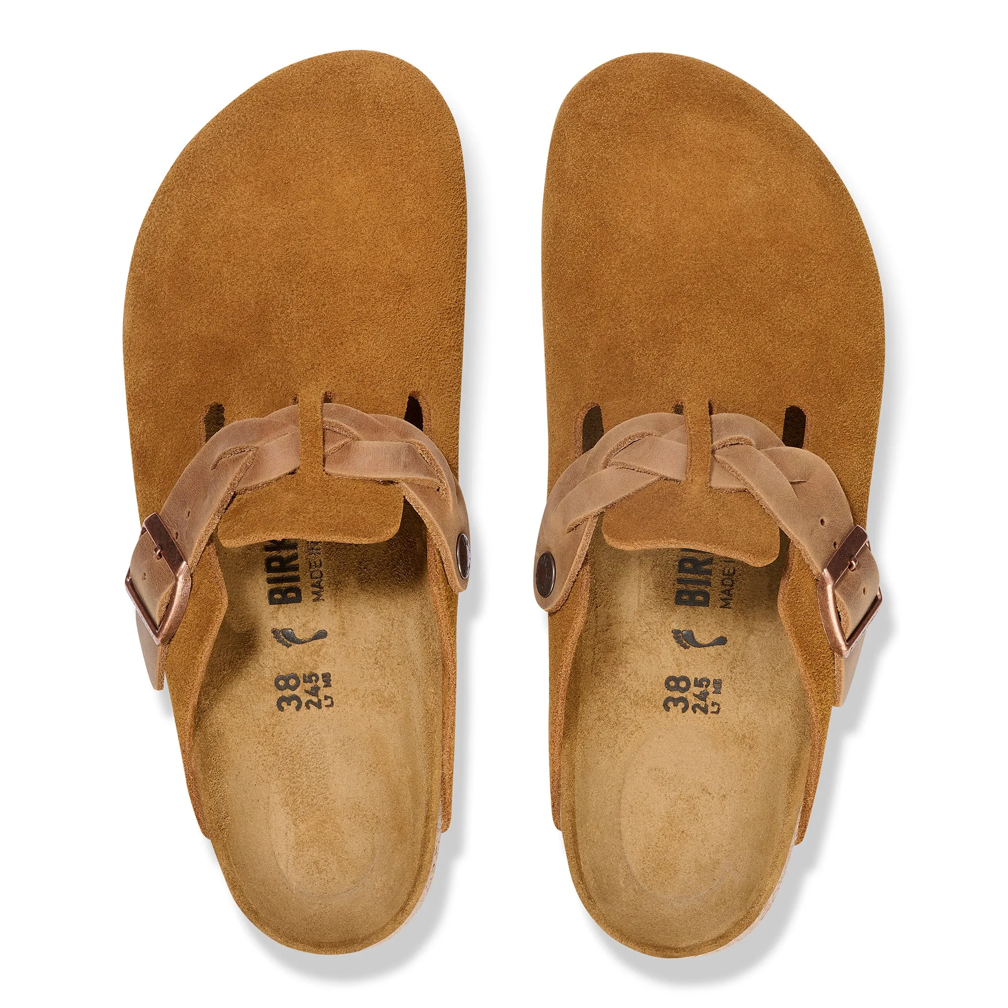 Birkenstock Boston Braided Suede Leather Women's