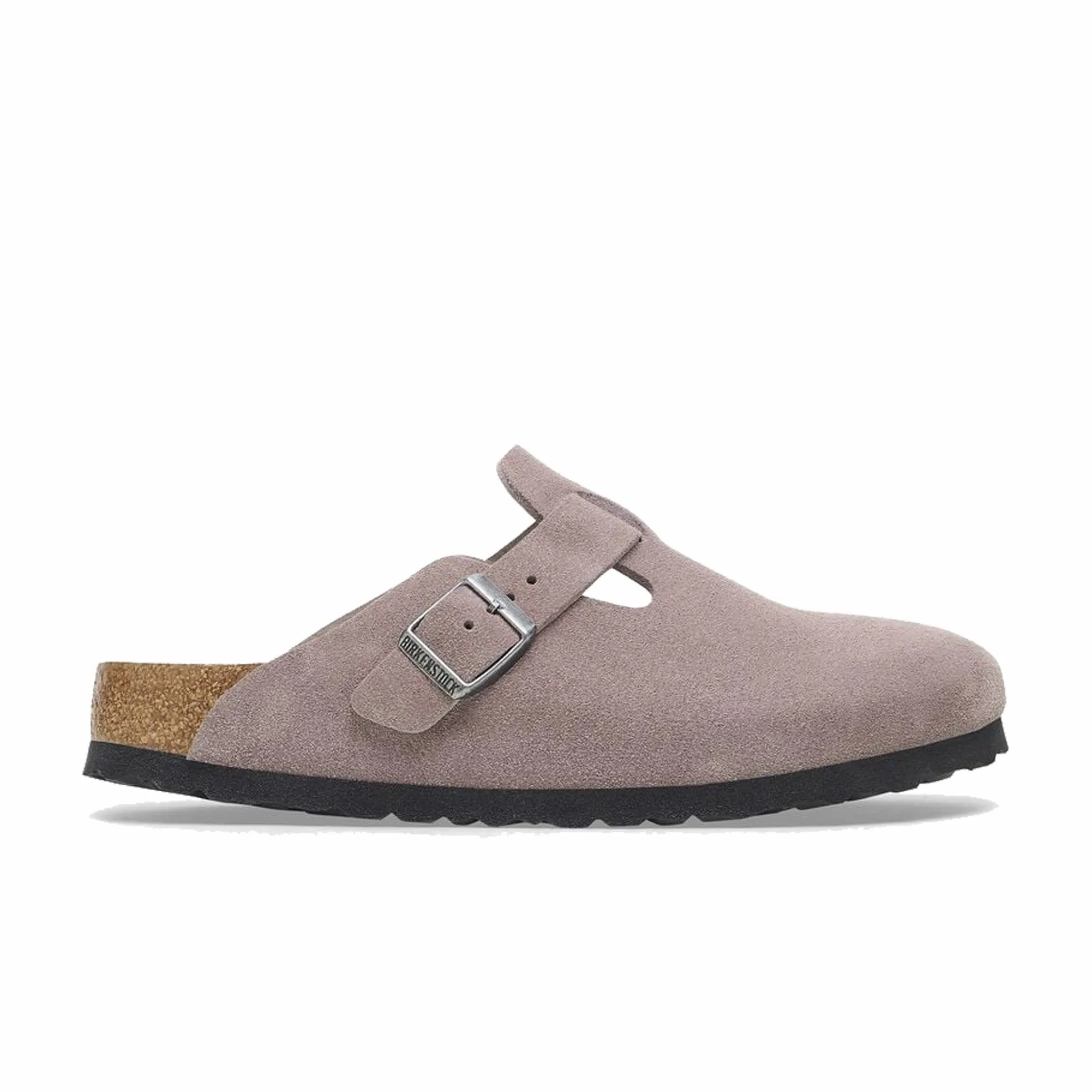 Birkenstock Women's Boston Soft Footbed Suede Leather - Regular (Faded Purple)