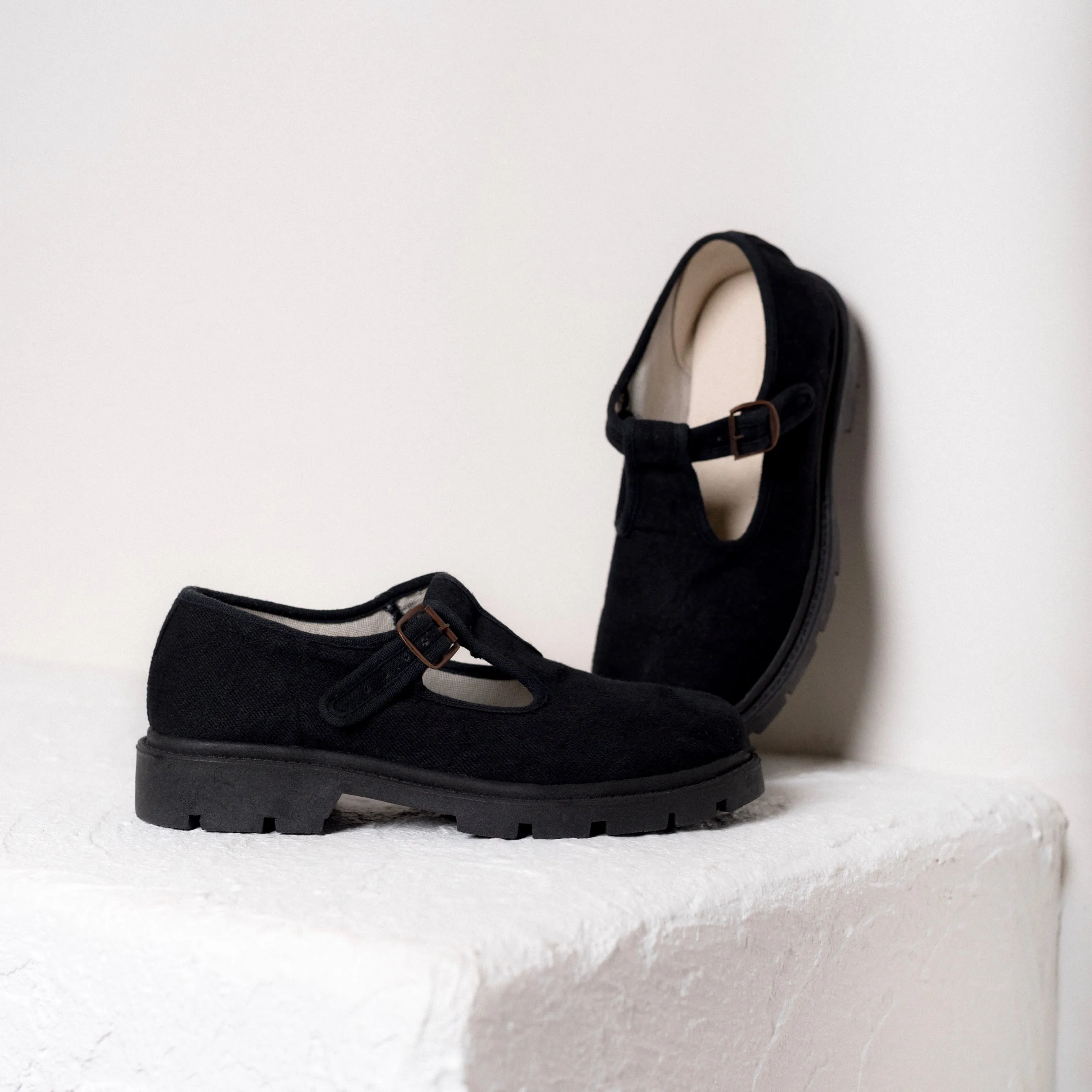 Black | Lug Sole Mary Jane