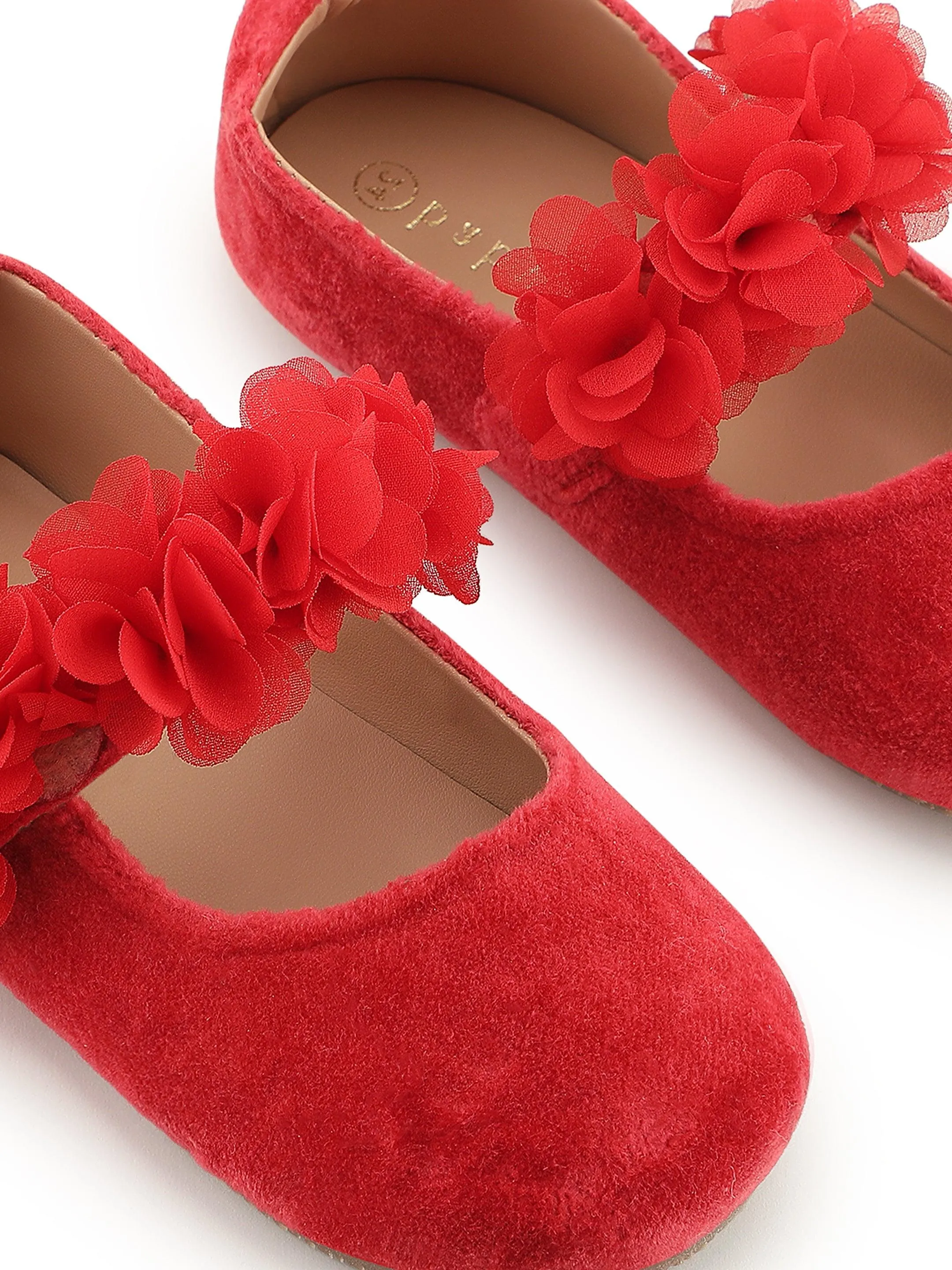 Blossom Red Ballerinas