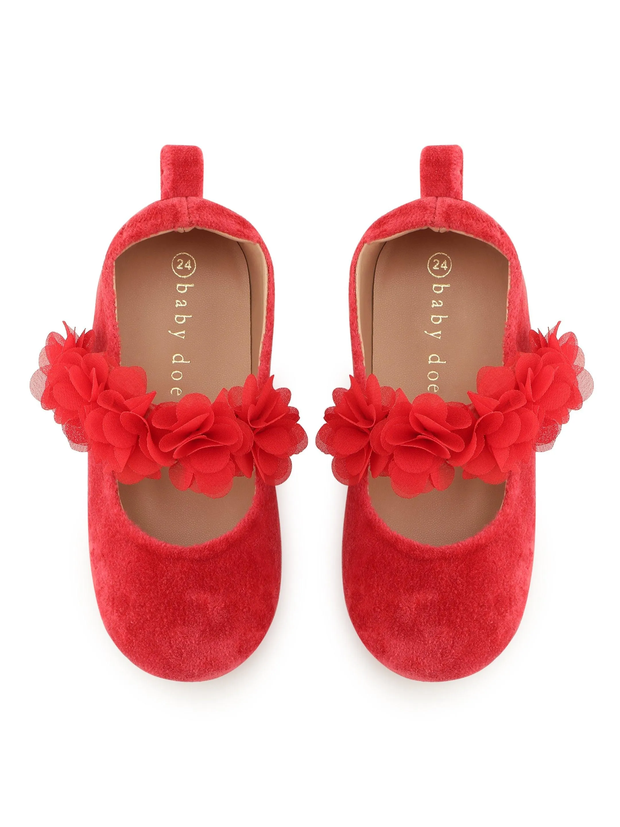 Blossom Red Ballerinas