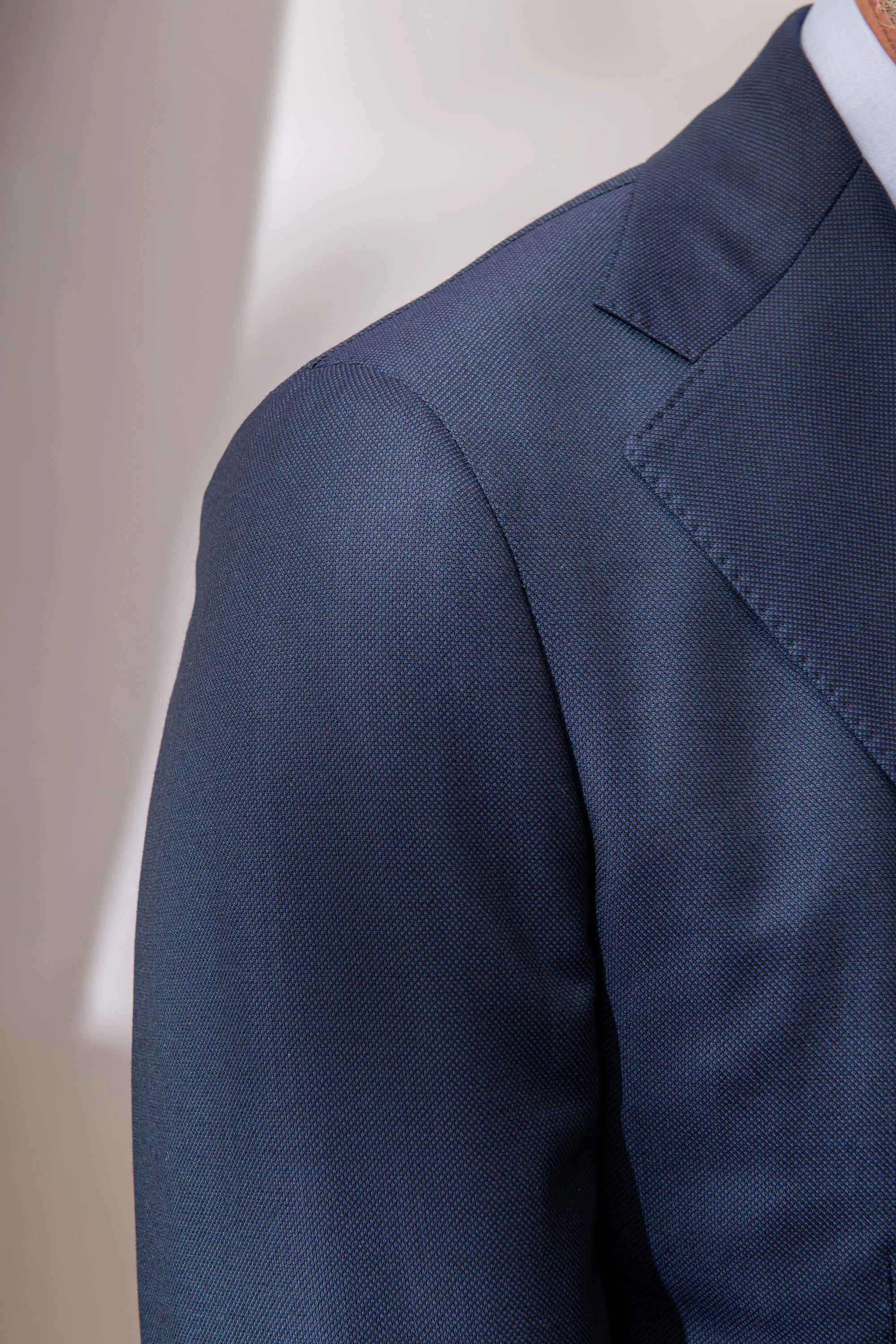 Blue birdseye suit - Made in Italy