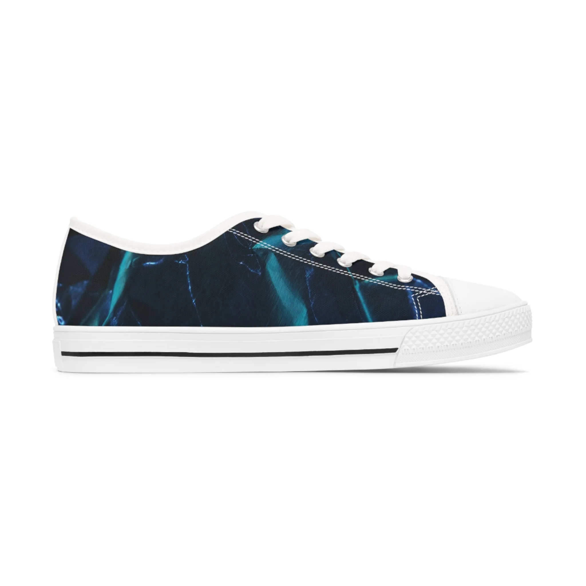 Blue Metalic - Inovax Woman's Low Top Sneakers