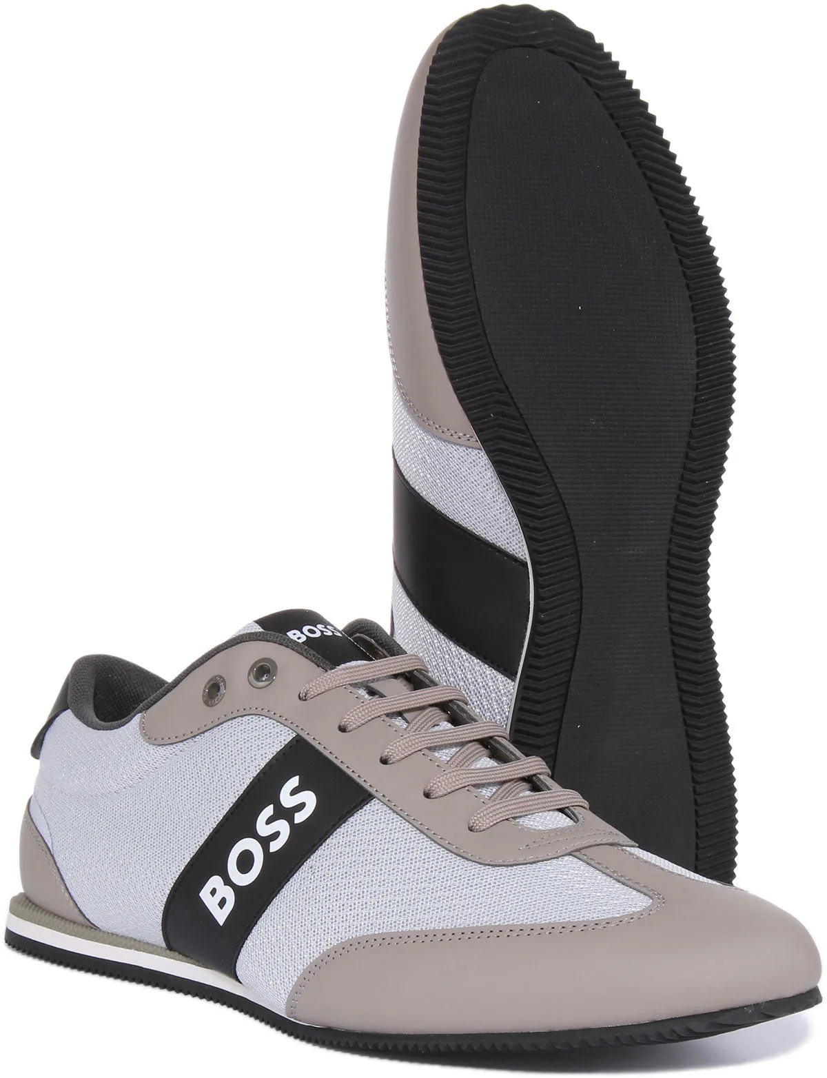 Boss Rusham Low profile Mx In Beige For Men