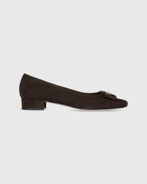 Bridgette Shoe in Chocolate Suede