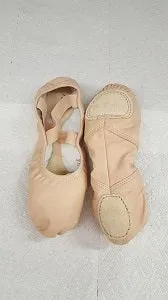 Bryn -- Stretch Leather Split Sole Ballet -- Light Pink