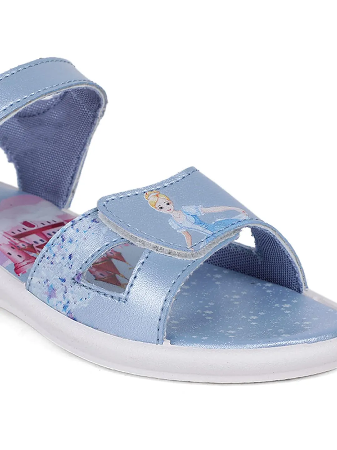 Bubblegummers Girls Castle Princess Sandals, Blue, 11, 11 UK