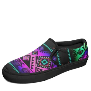 California Coast Sunrise Otoyimm Kid's Canvas Slip On Shoes