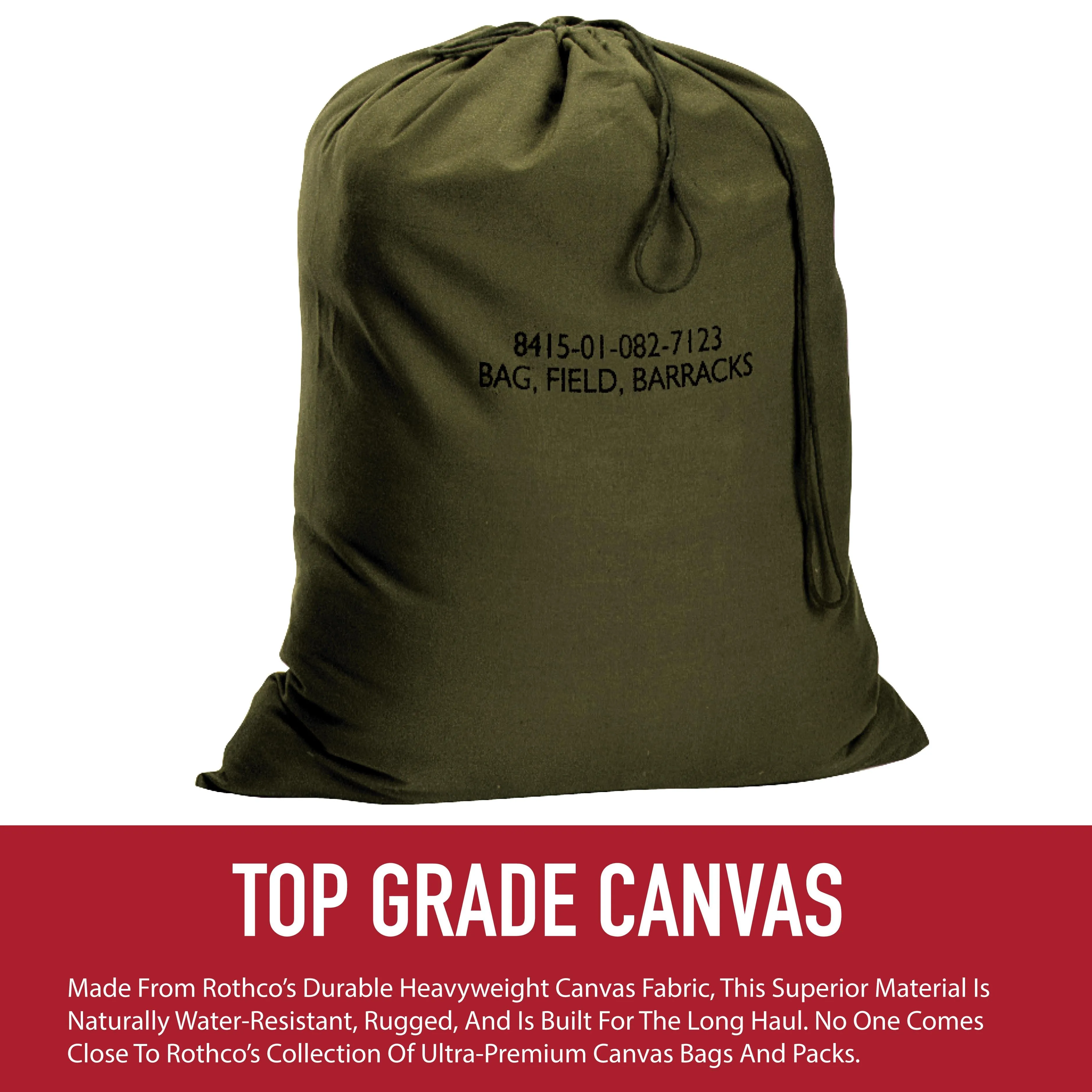 Canvas Barracks Bag by Rothco