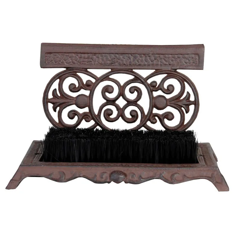 Cast Iron Shoe Scraper & Brush