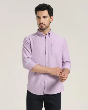 Casual Lavender Solid Shirt - Ronic