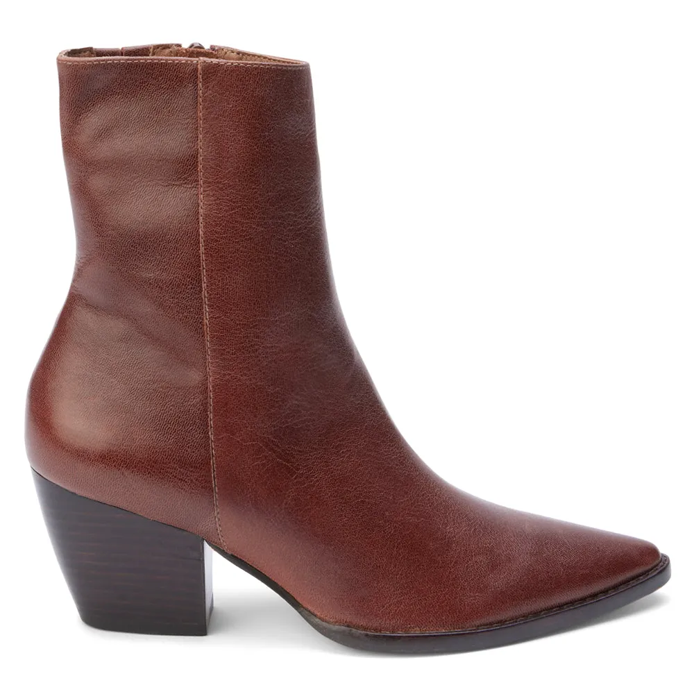 Caty Pointed Toe Zippered Booties