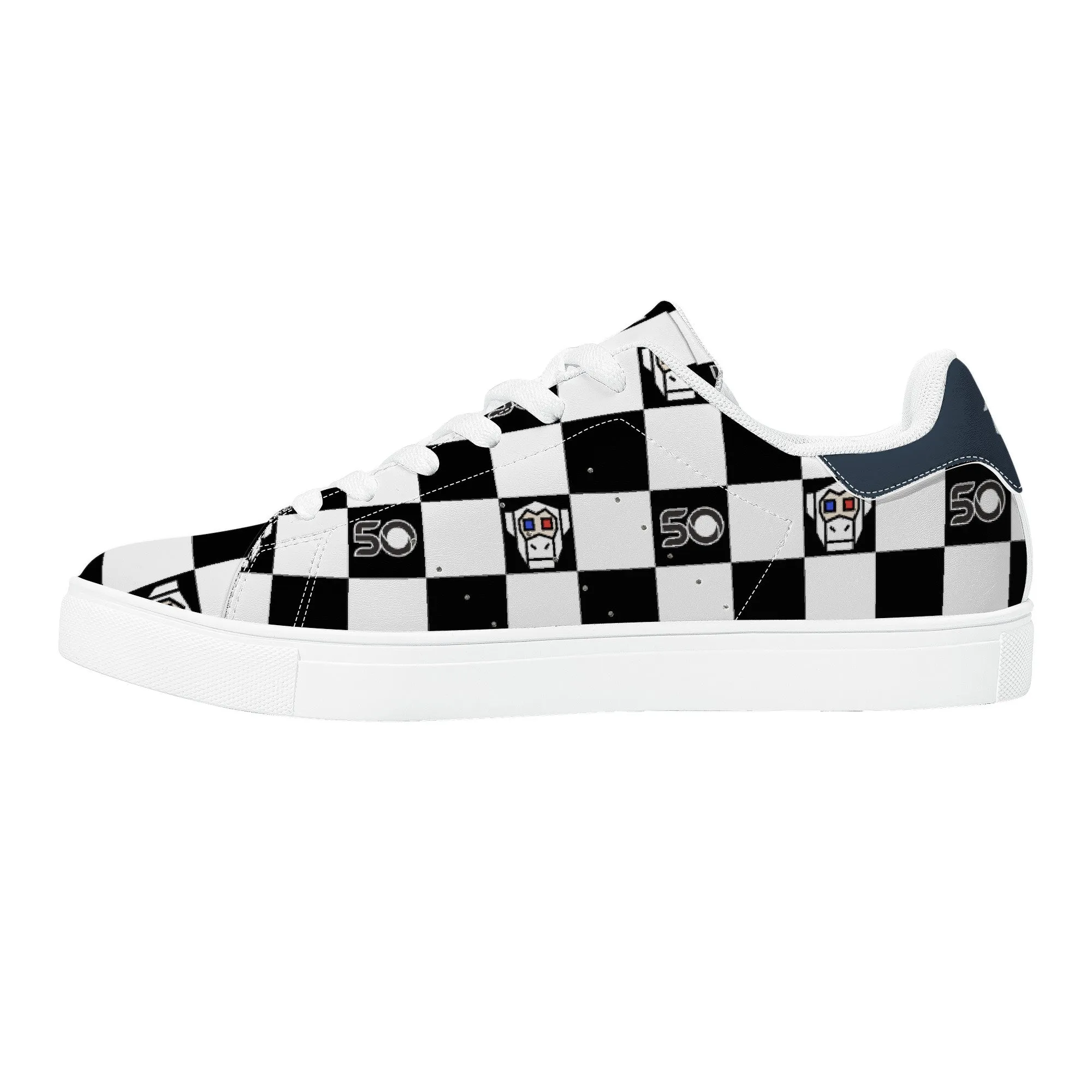 Chess Monkey | Low Top Customized | Shoe Zero